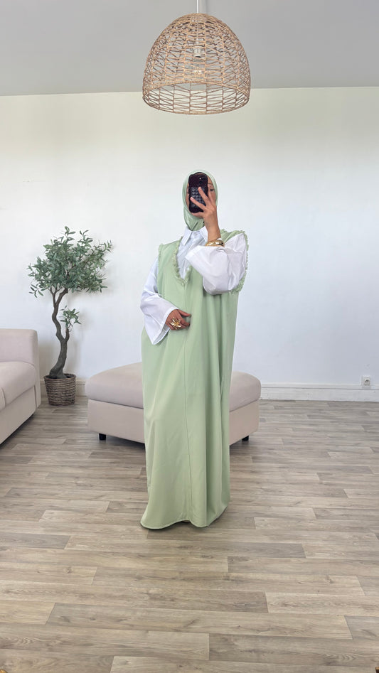 Chemise + robe sans manches