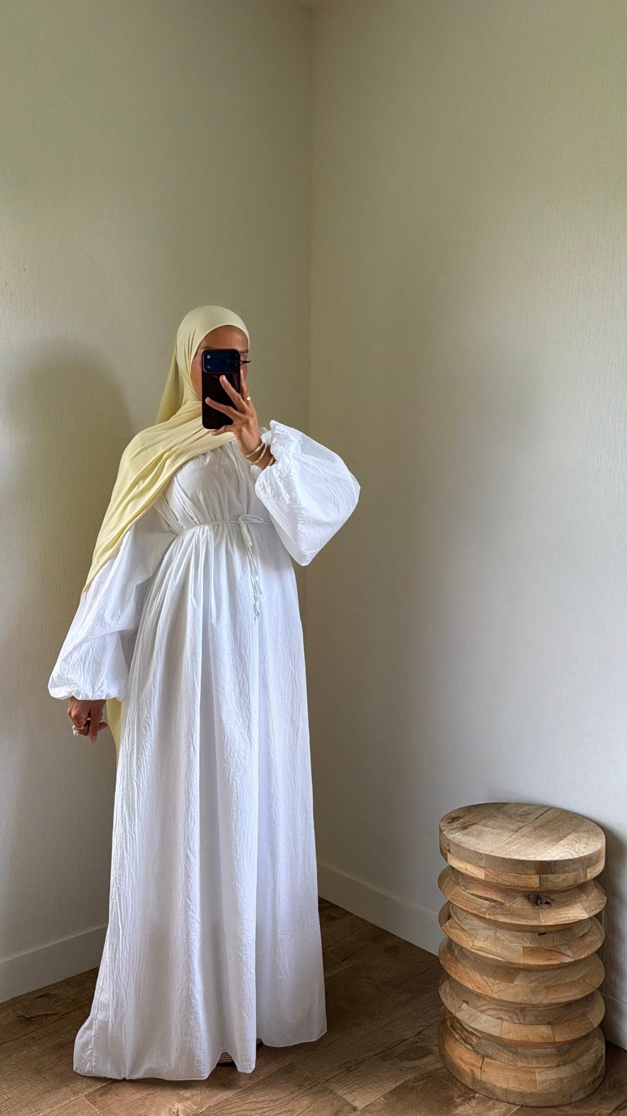 Robe popeline entièrement doublée
