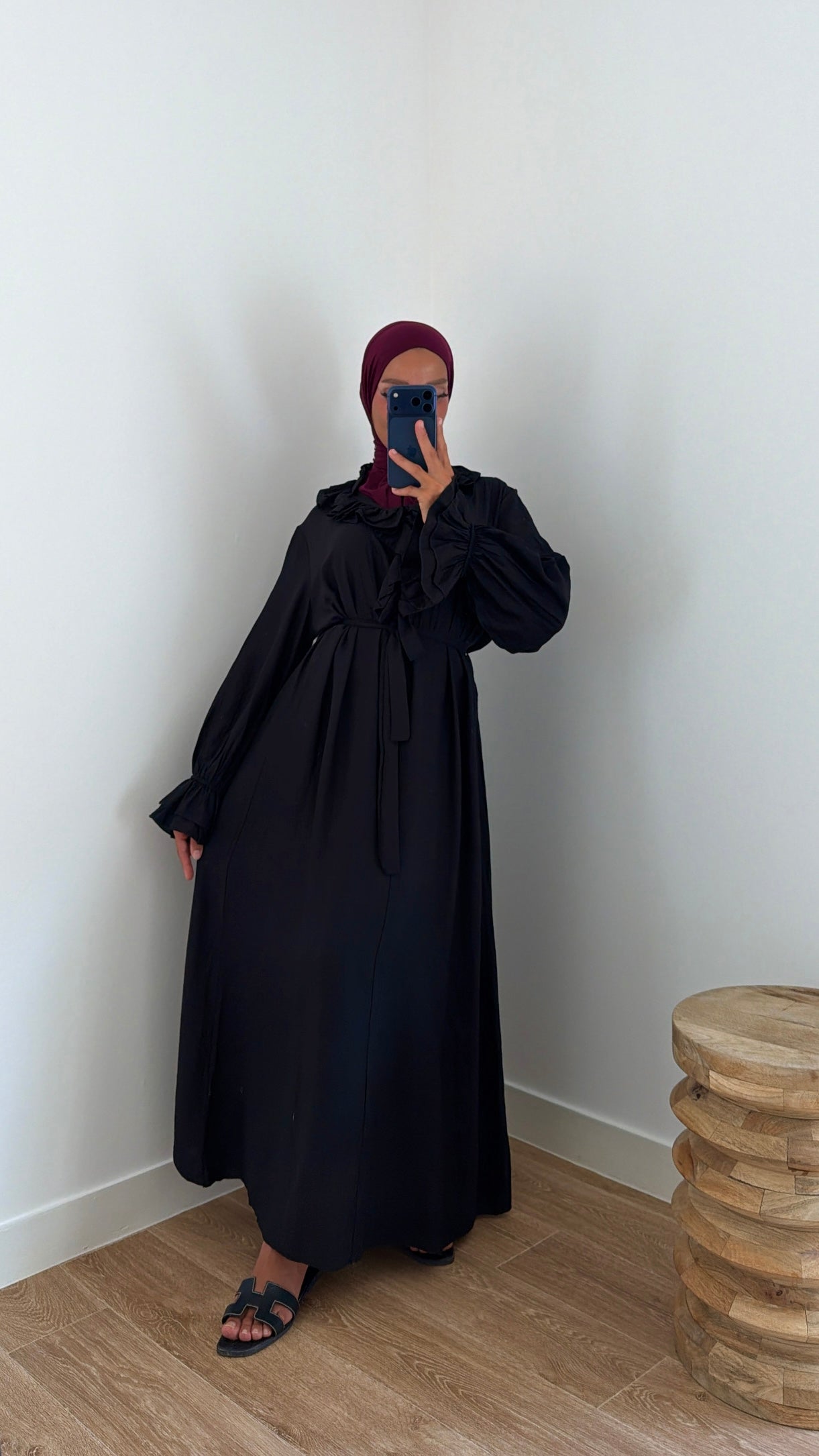 Robe froufrou ajustable ou dos ou devant