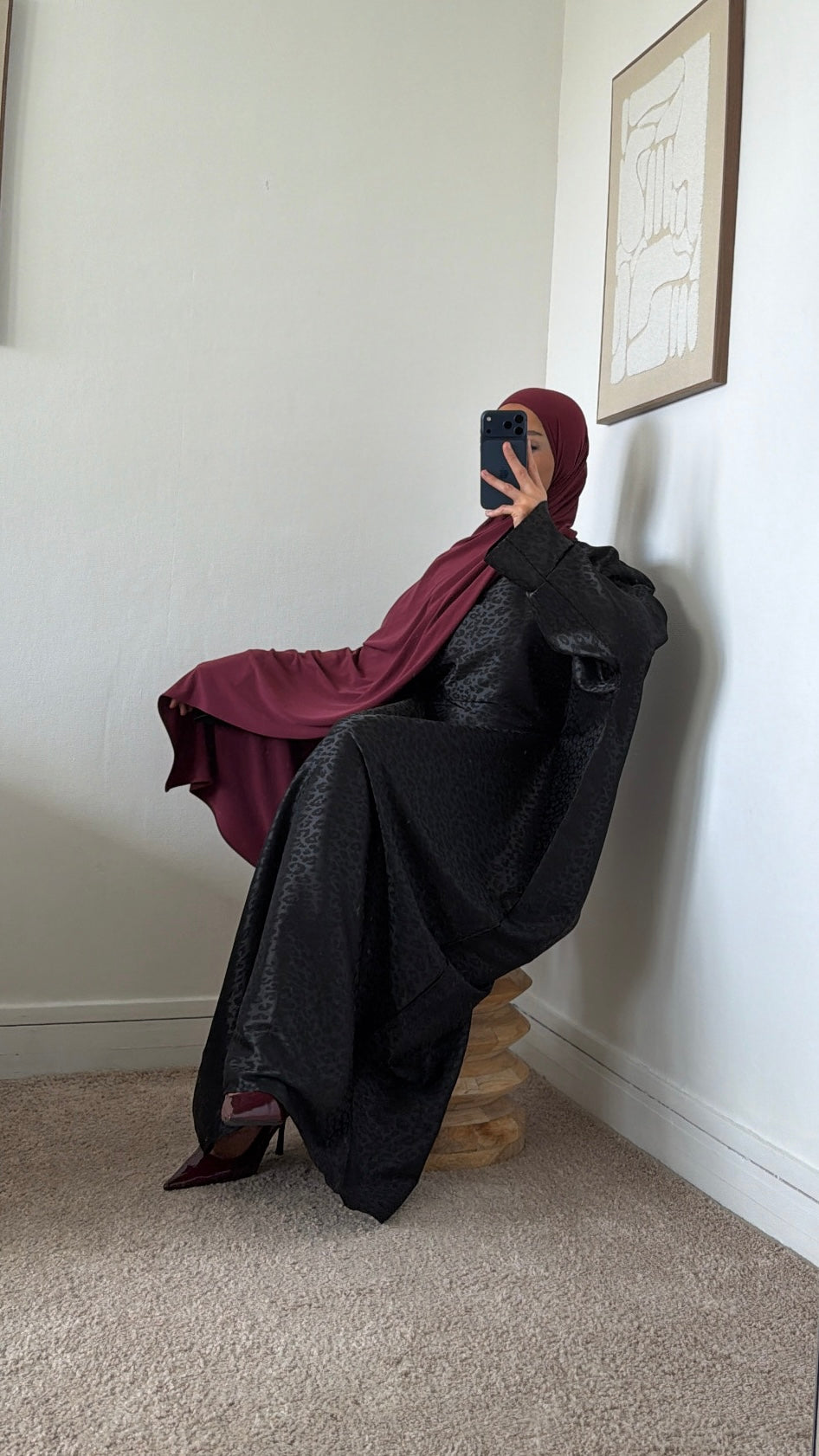 Robe léopard ajustable