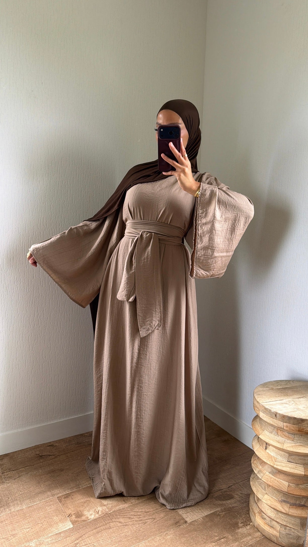Robe simply ample ceinture