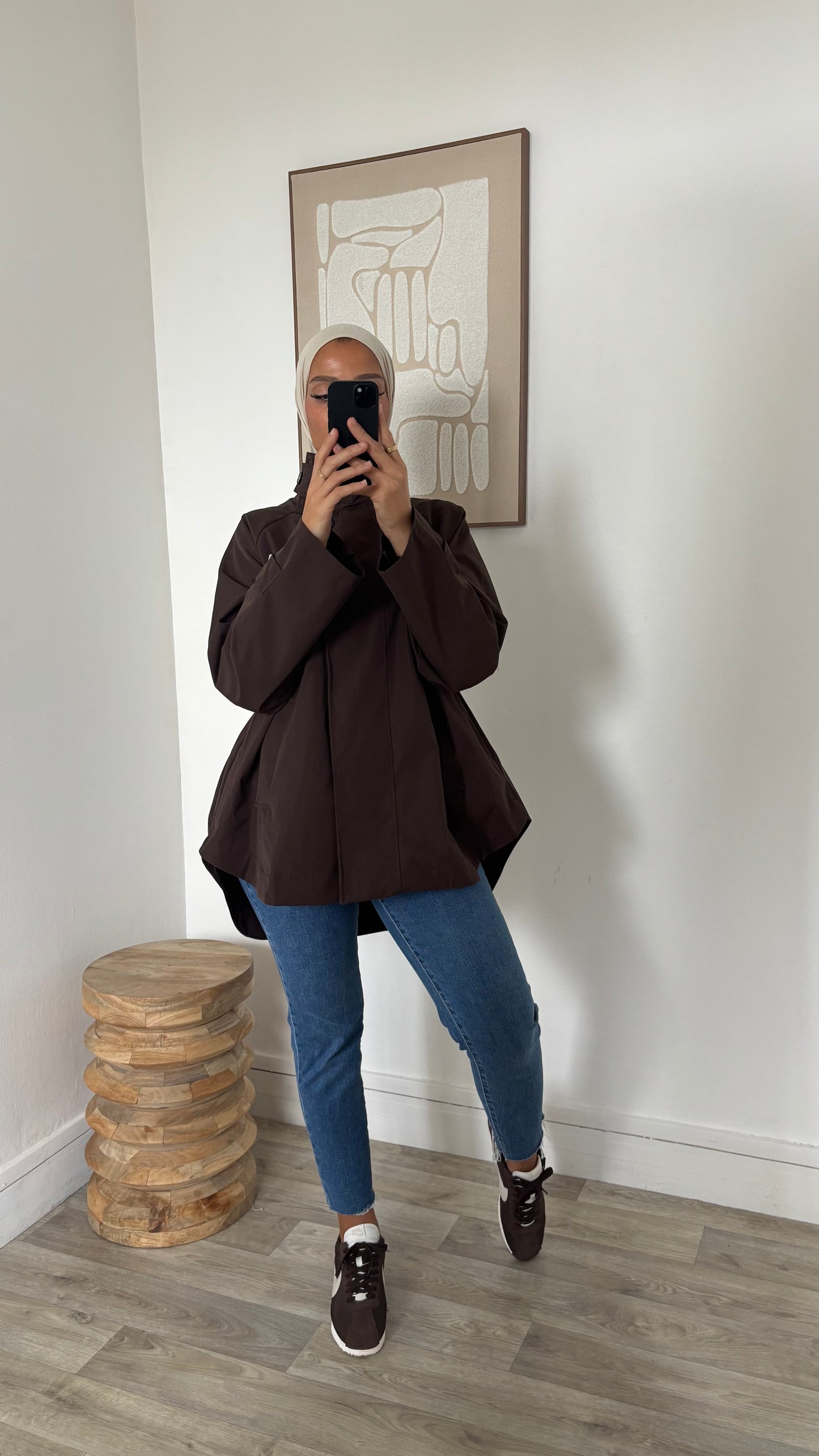 Trench dos plus long