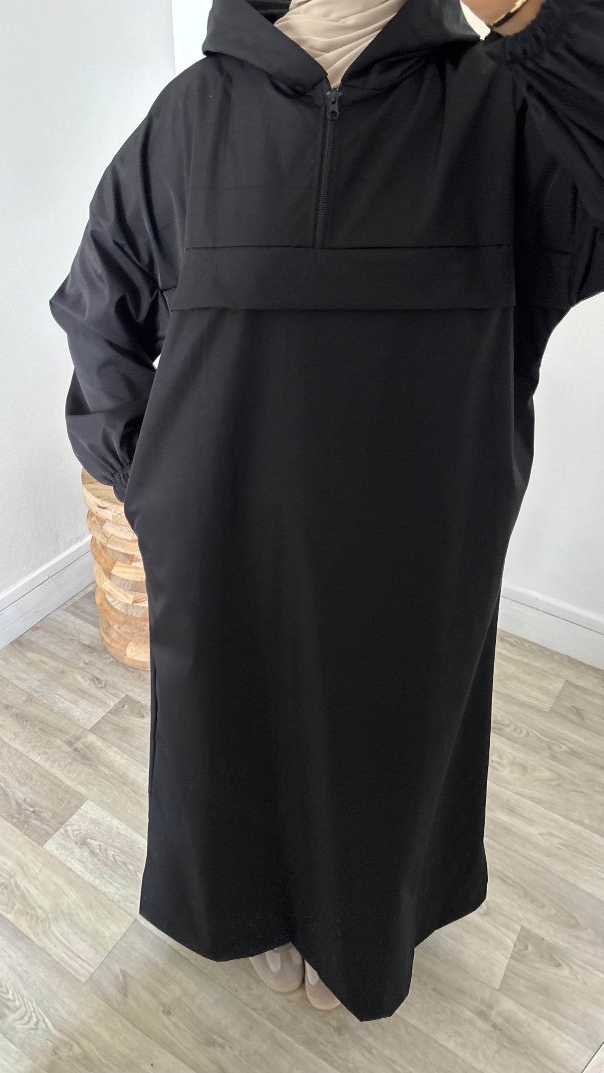 Robe imper à capuche