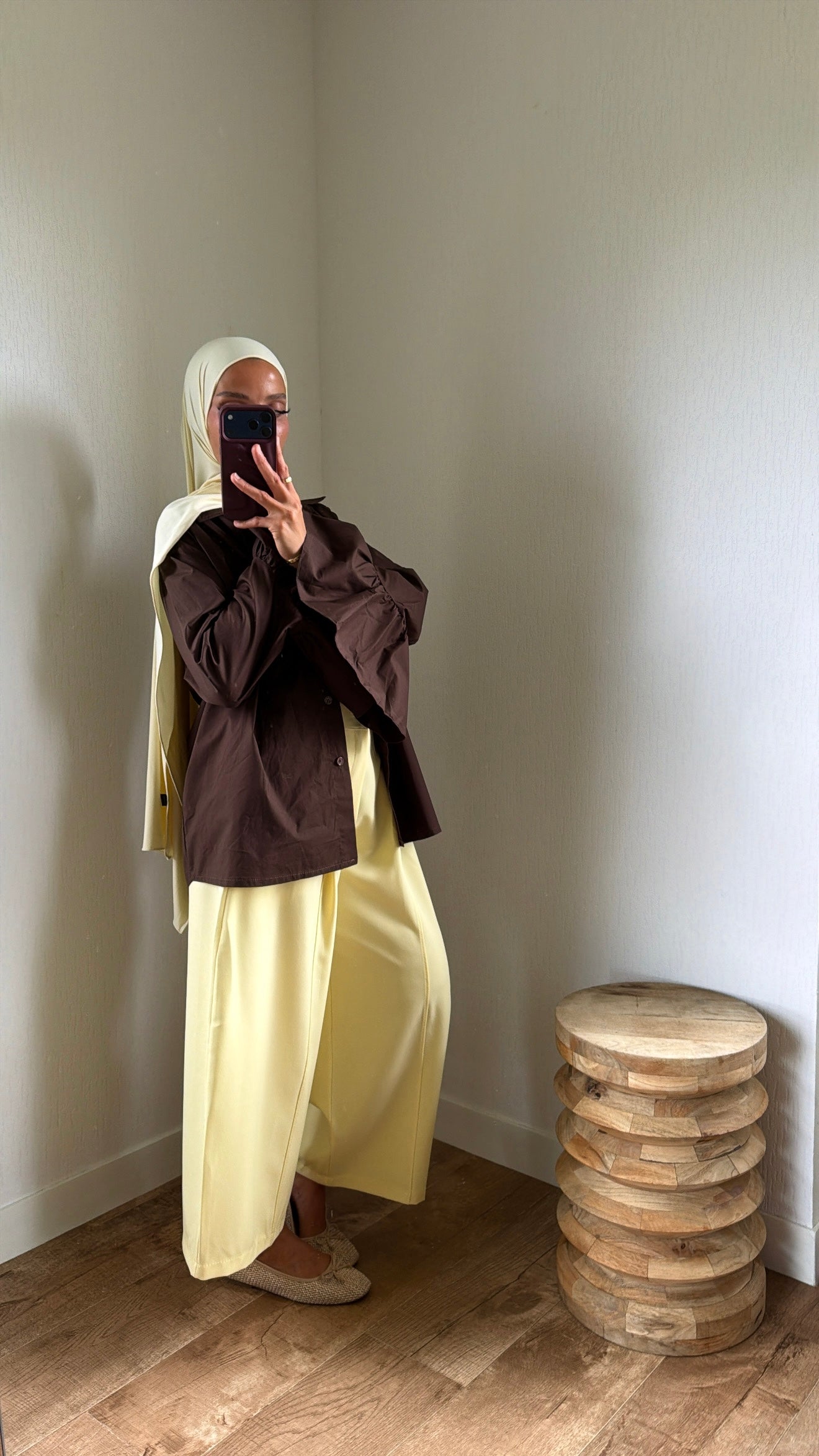 Pantalon ample 3/4