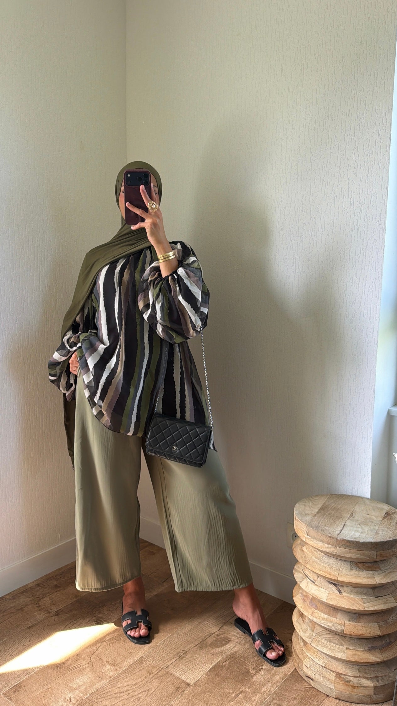 Pantalon fluide fermeture [élastique au dos]