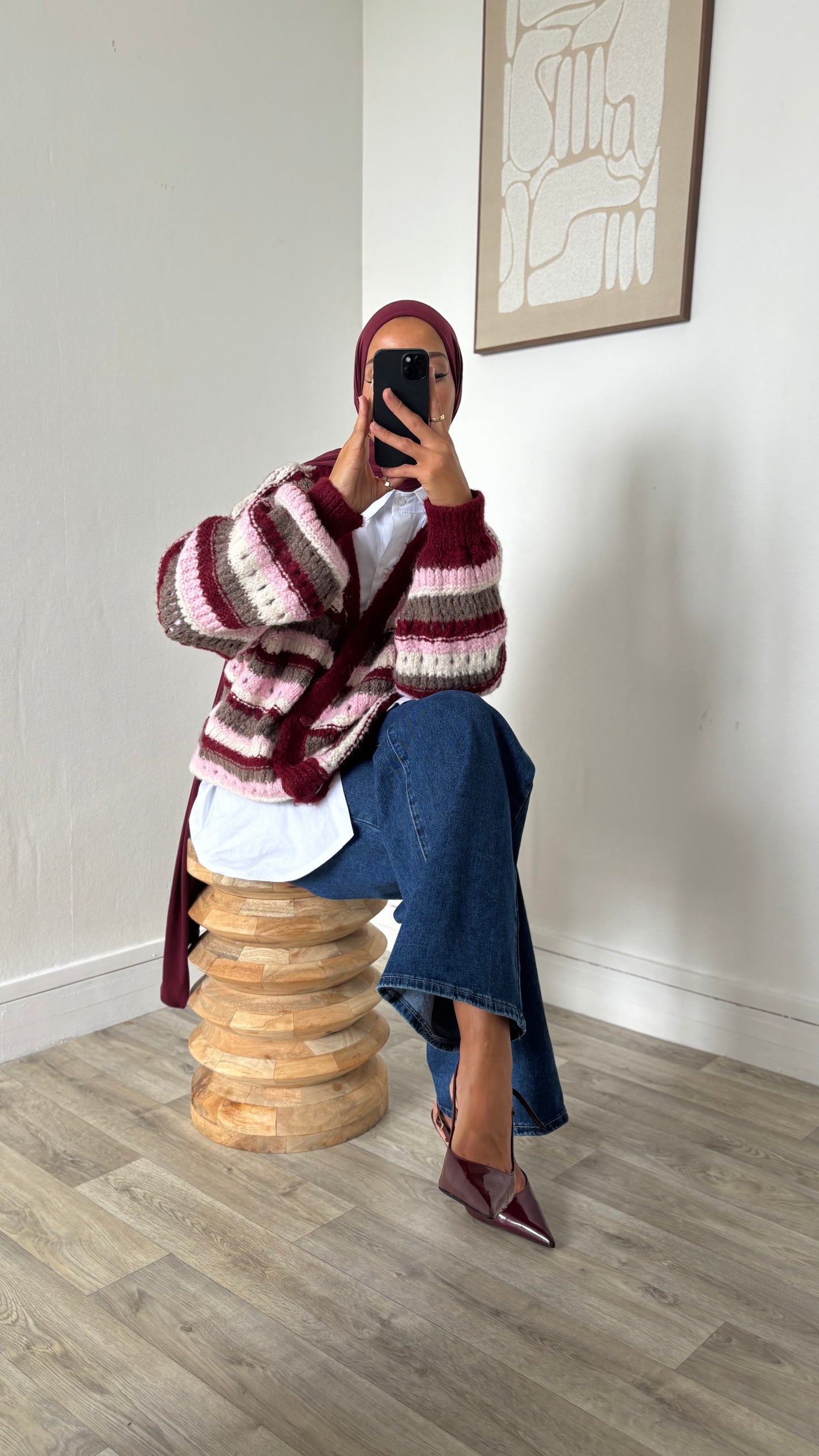 Gilet oversize en laine