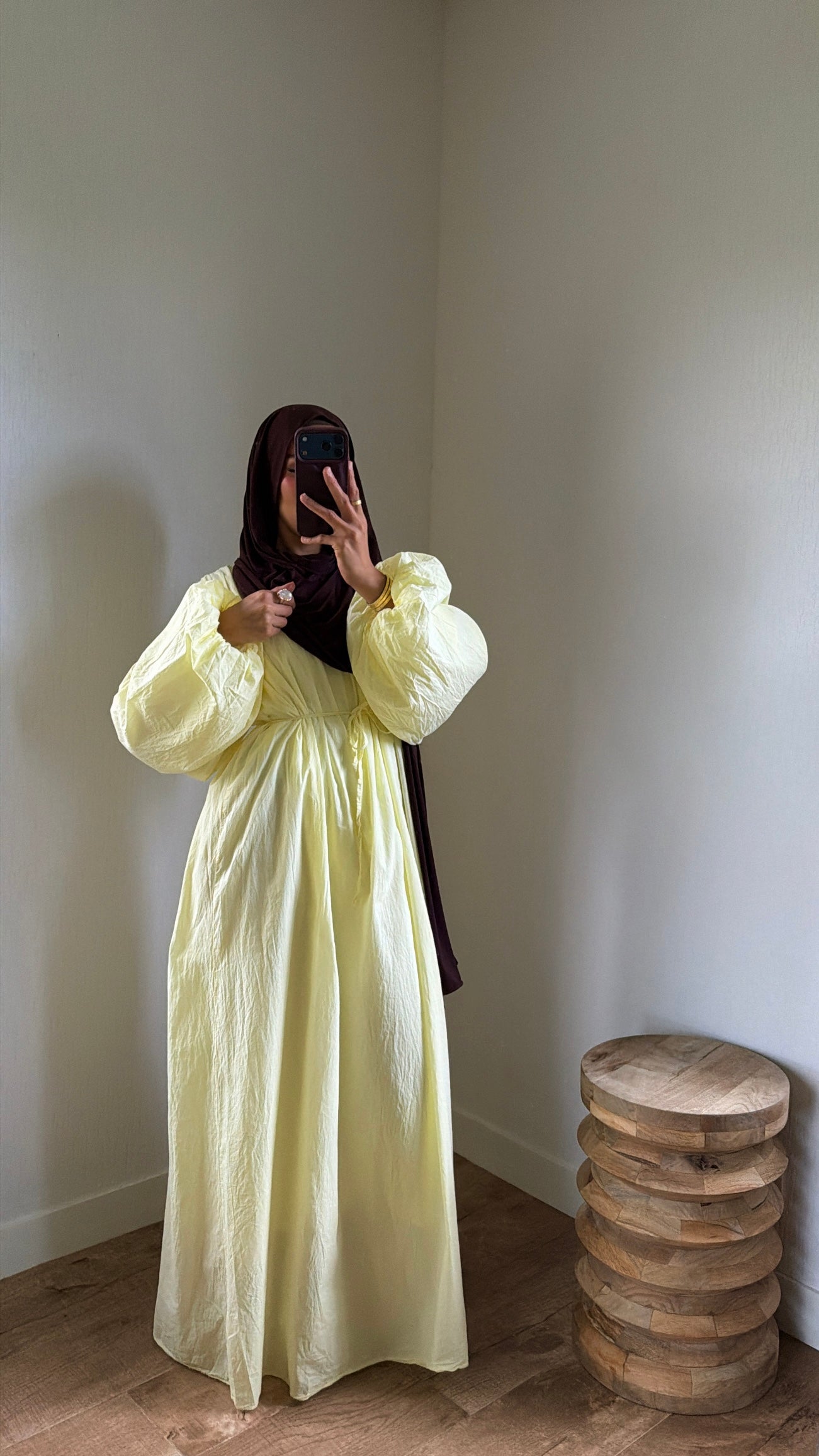 Robe popeline entièrement doublée