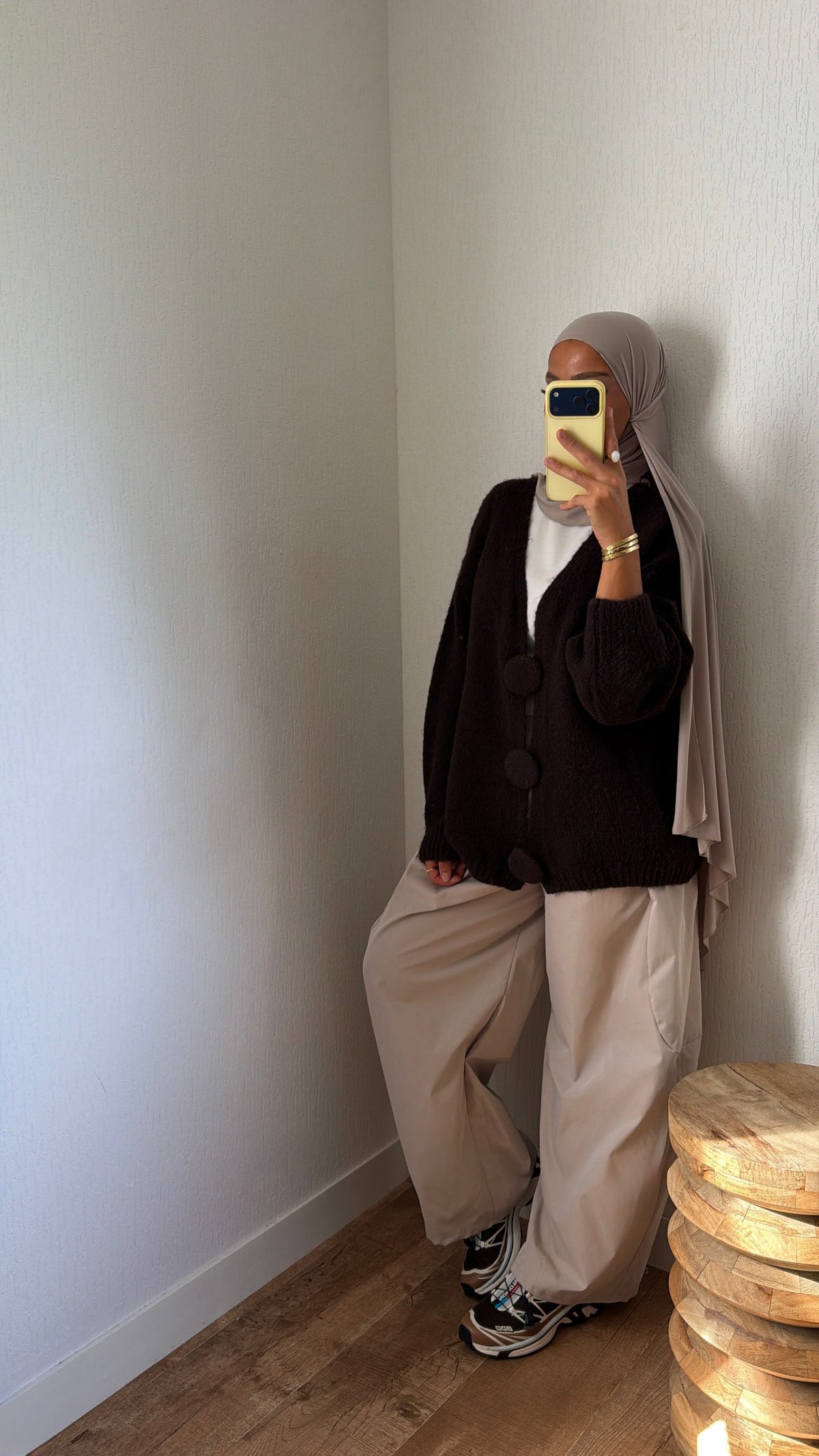 Cardigan gros boutons