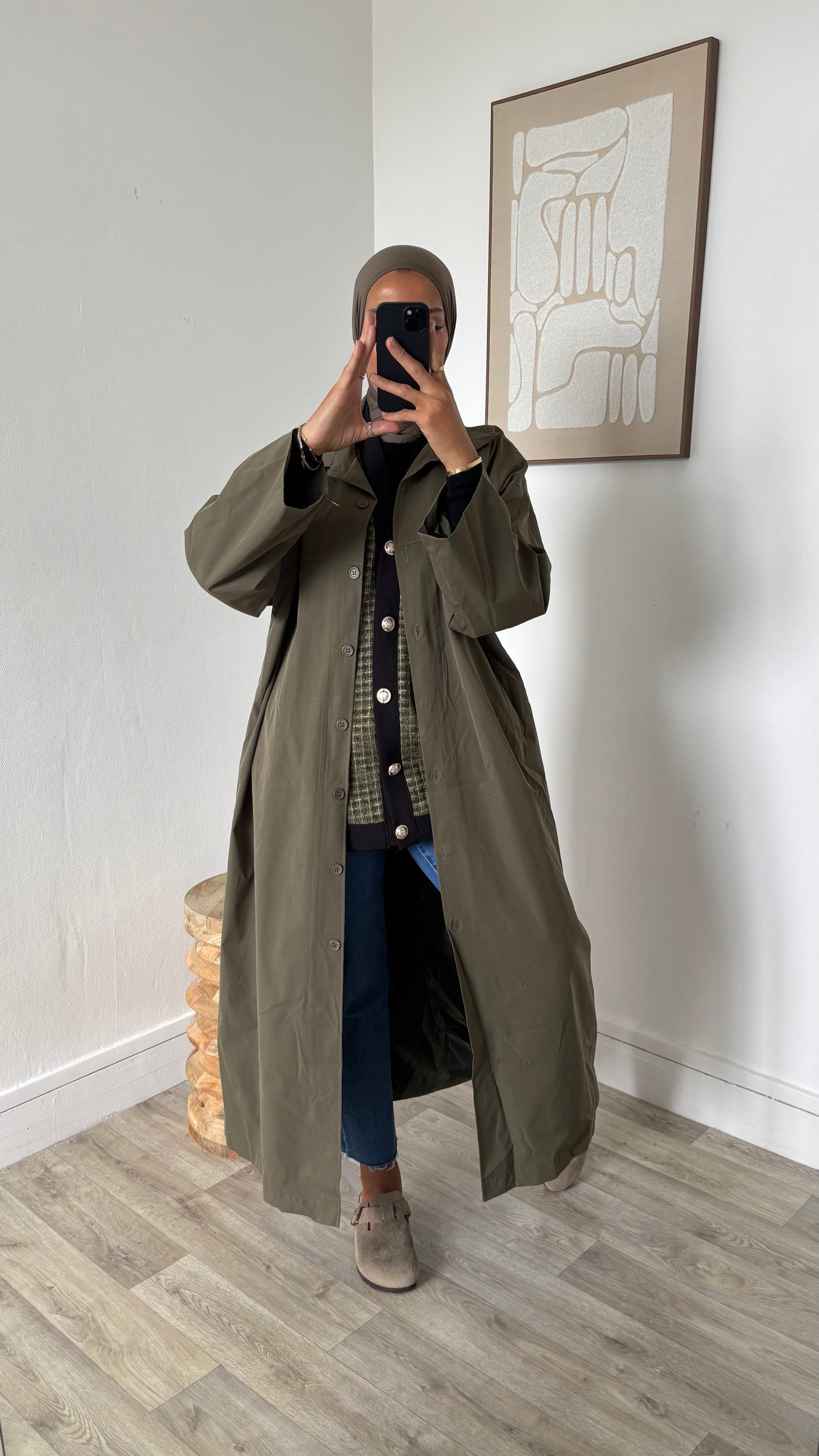 Imperméable coupe droite