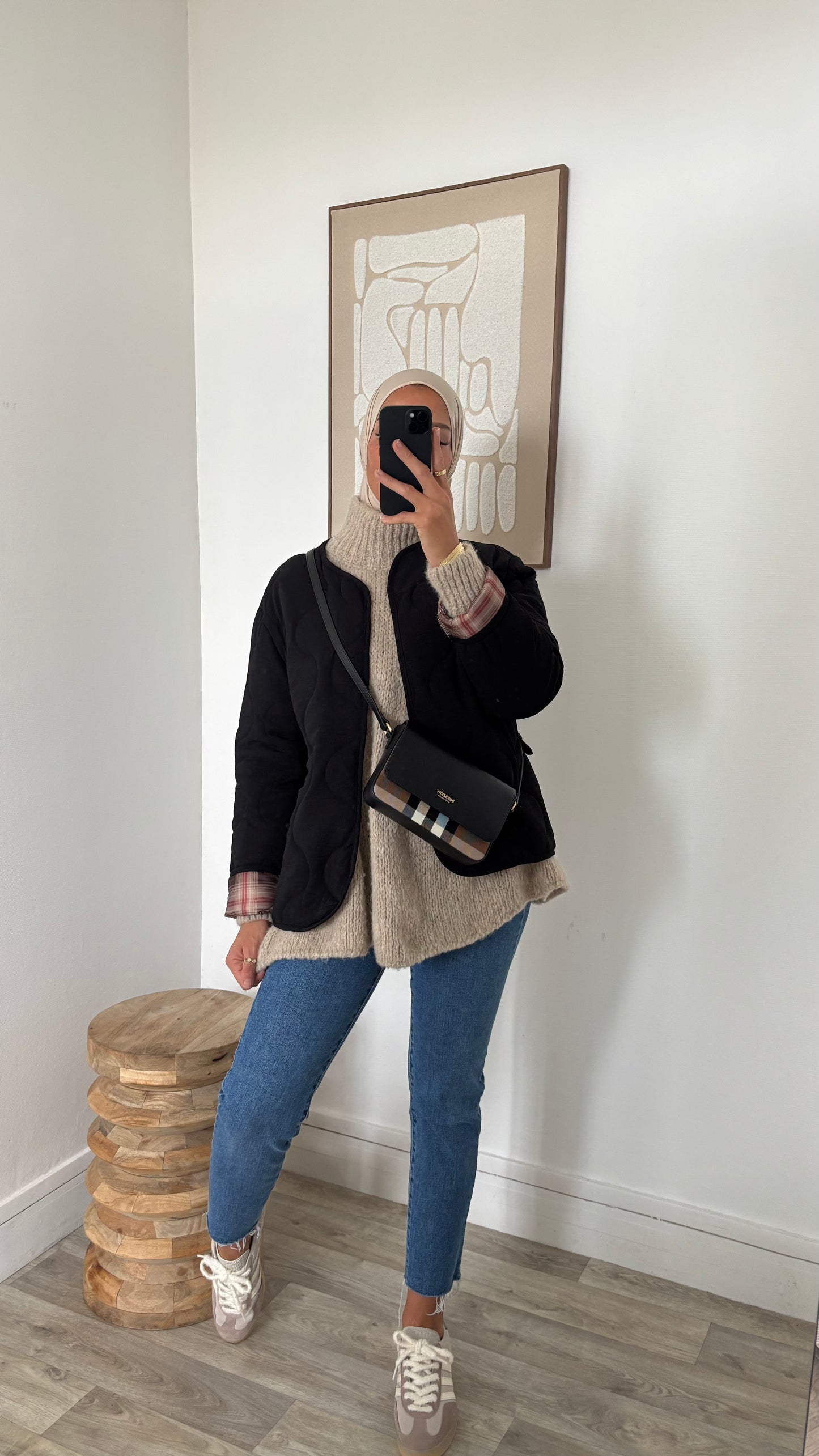 Veste matelassé retroussable