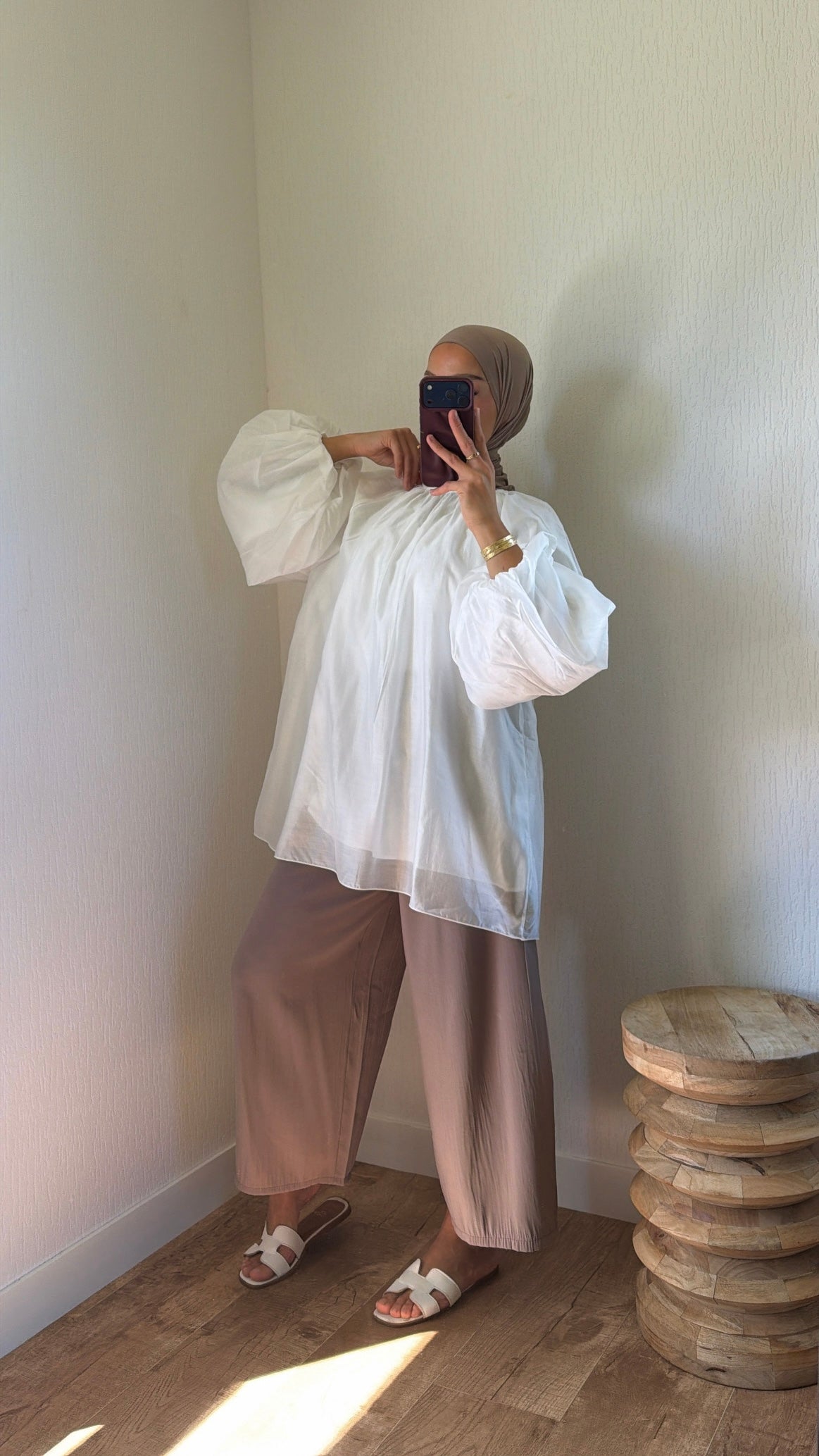 Blouse manches bouffantes