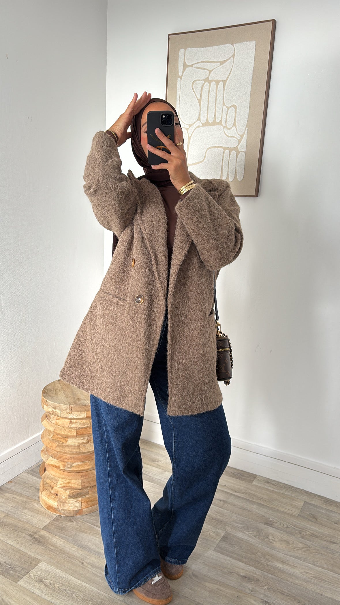 Blazer en laine bouillie