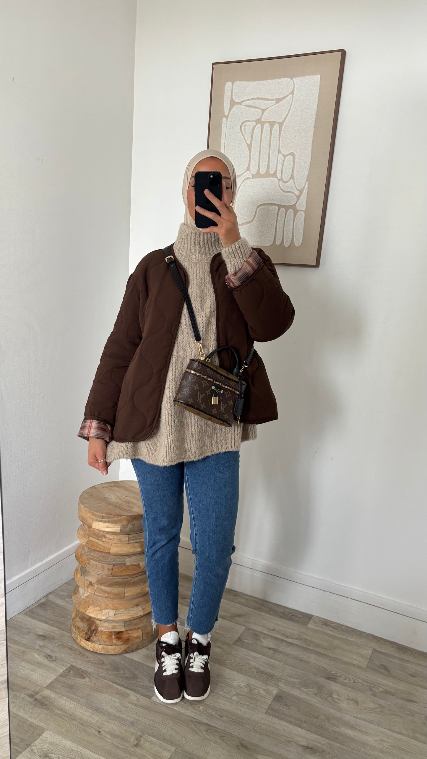 Veste matelassé retroussable