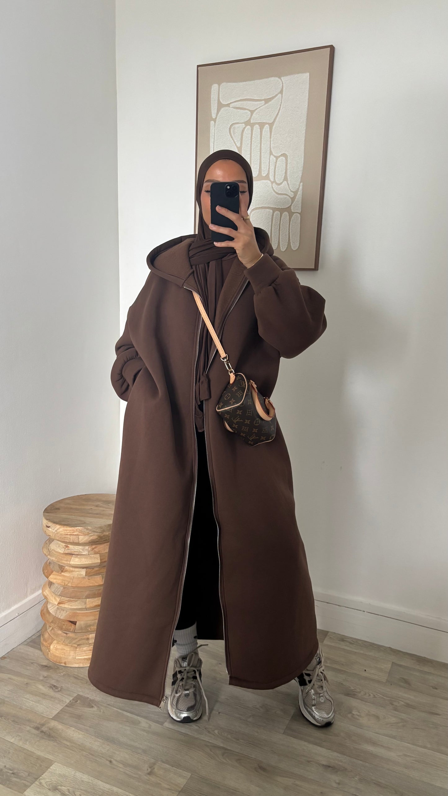 Long sweat à fermeture