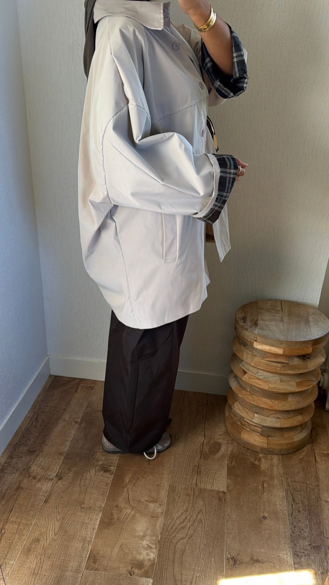 Parka manches retroussable