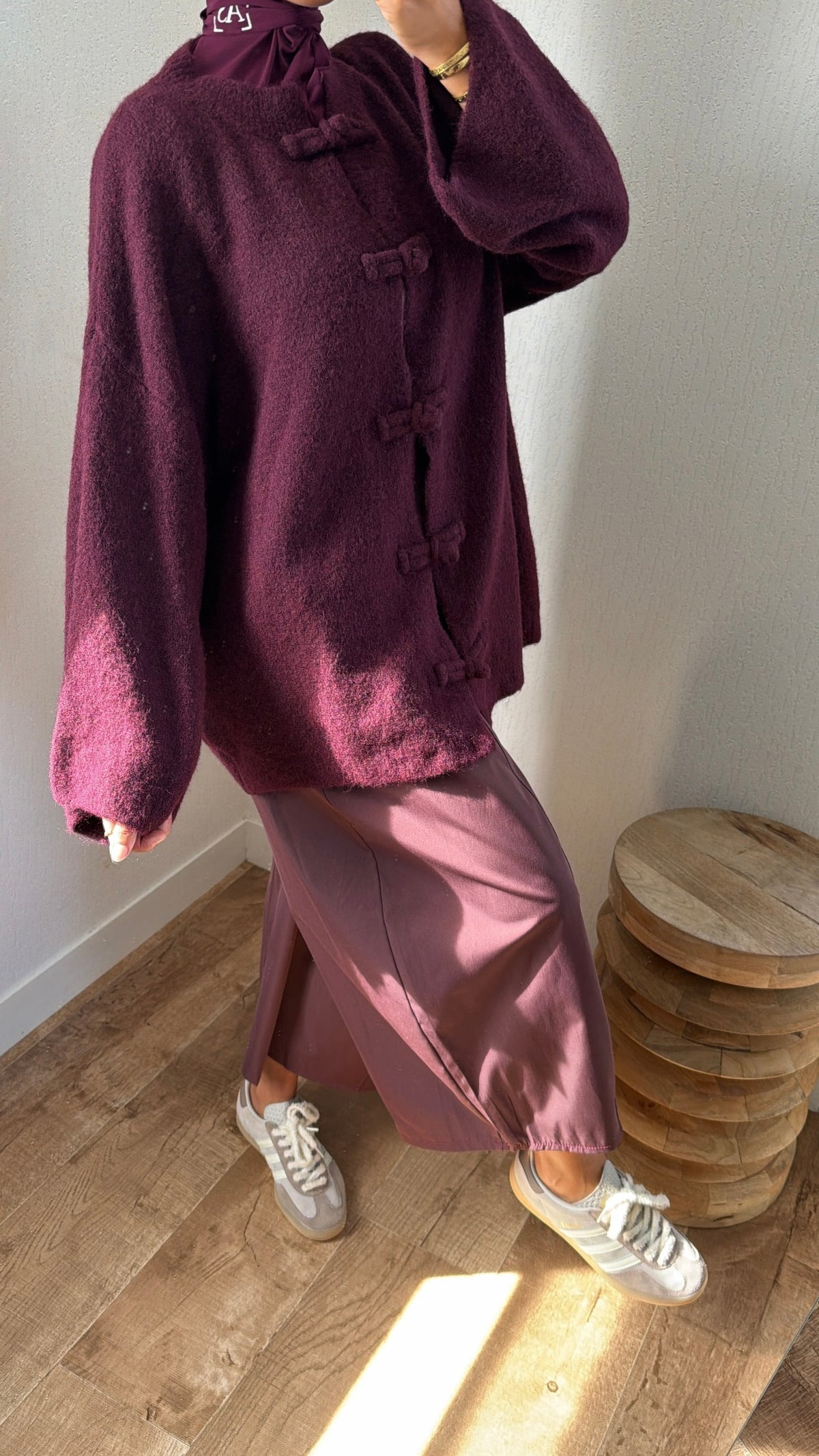 Gilet détail boutons
