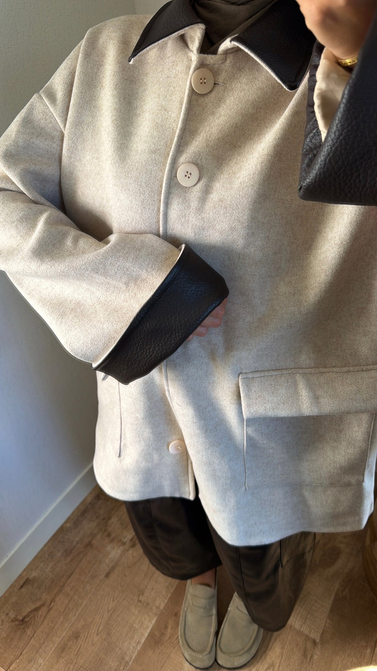 Veste bi matières