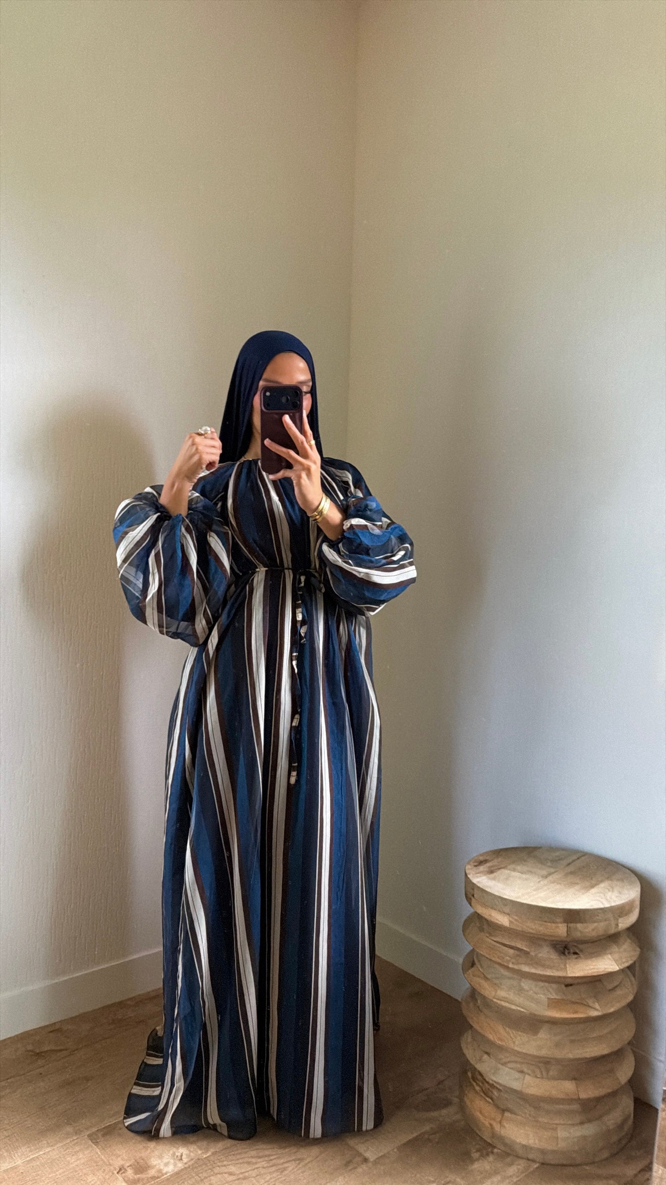 Robe doublée tricolore
