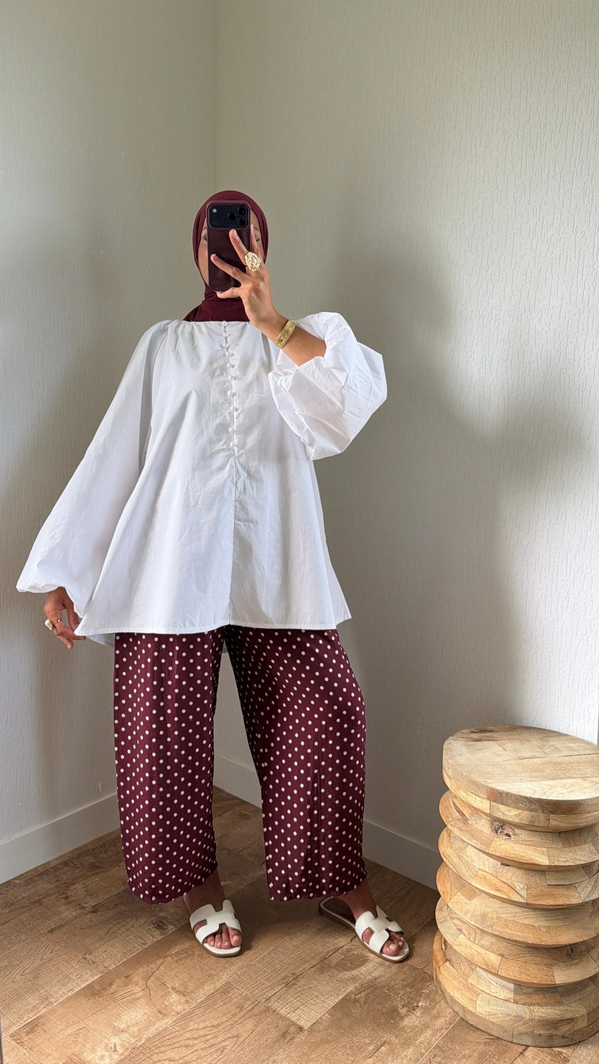 Blouse détails boutons