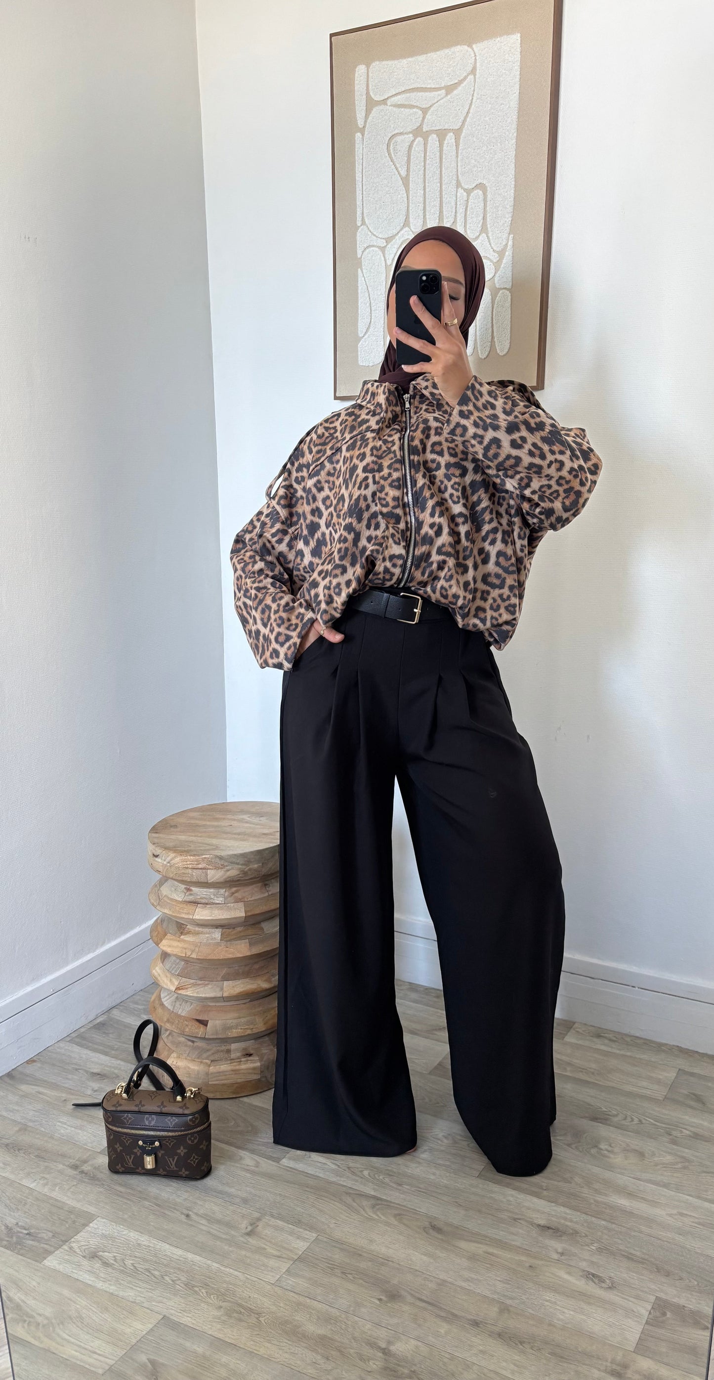 bombers imprimé léopard