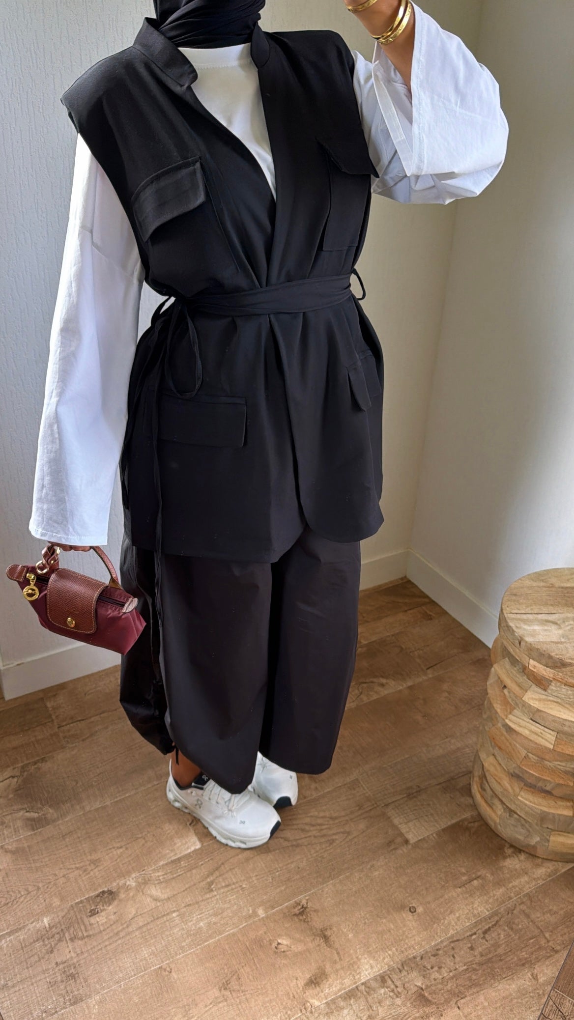 Pantalon à plis