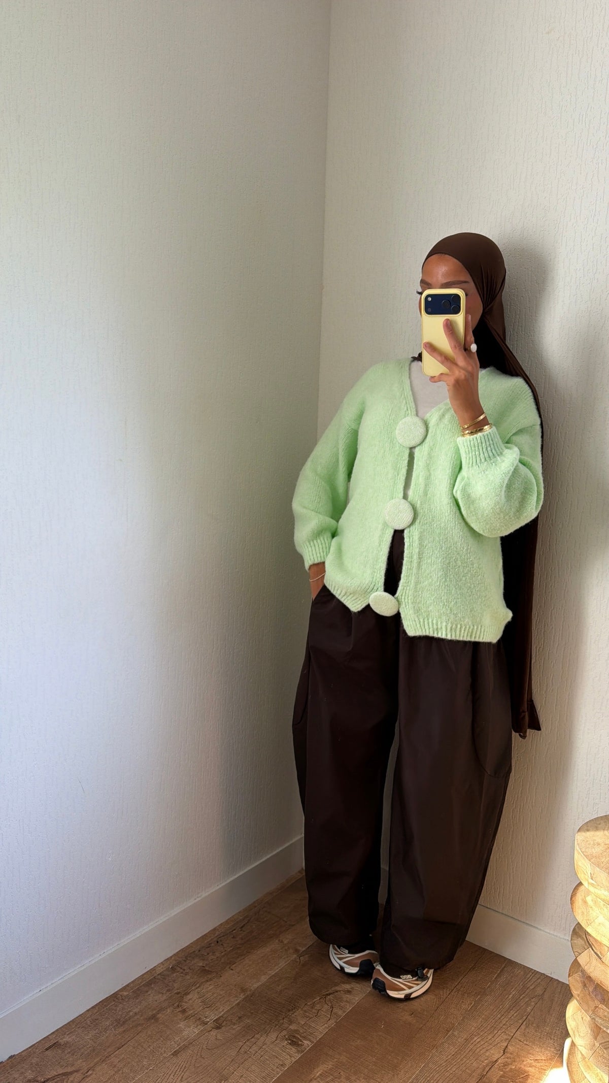 Cardigan gros boutons