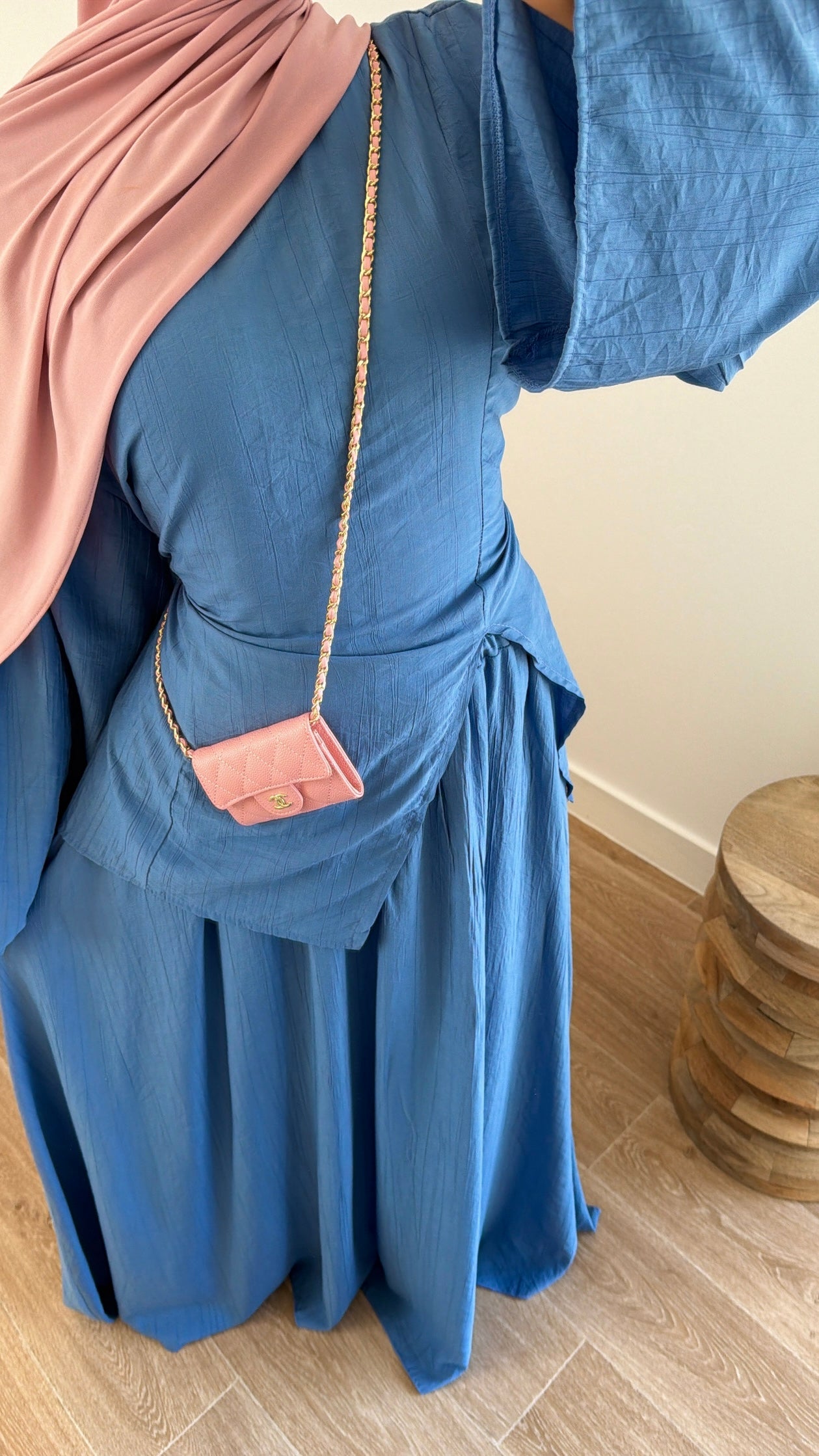 Ensemble jupe ajustable au dos