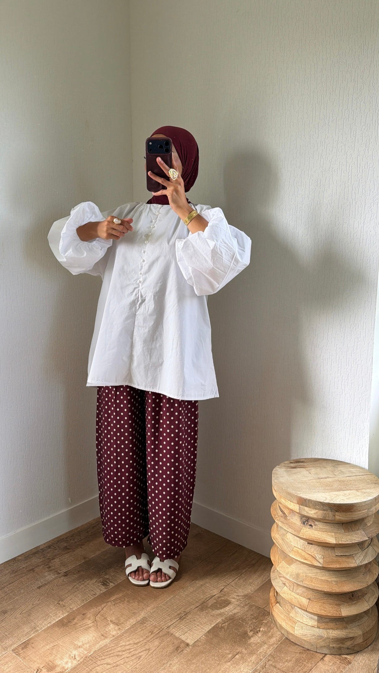 Blouse détails boutons