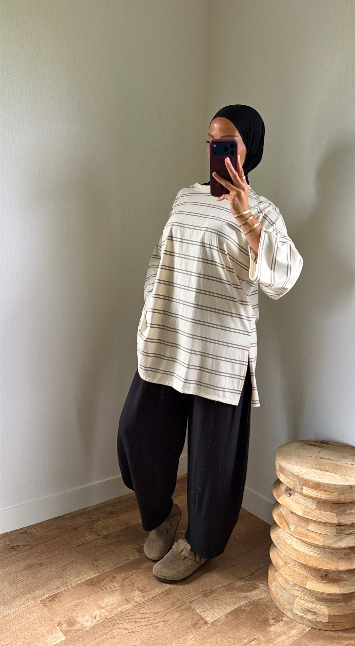 Haut basic rayée