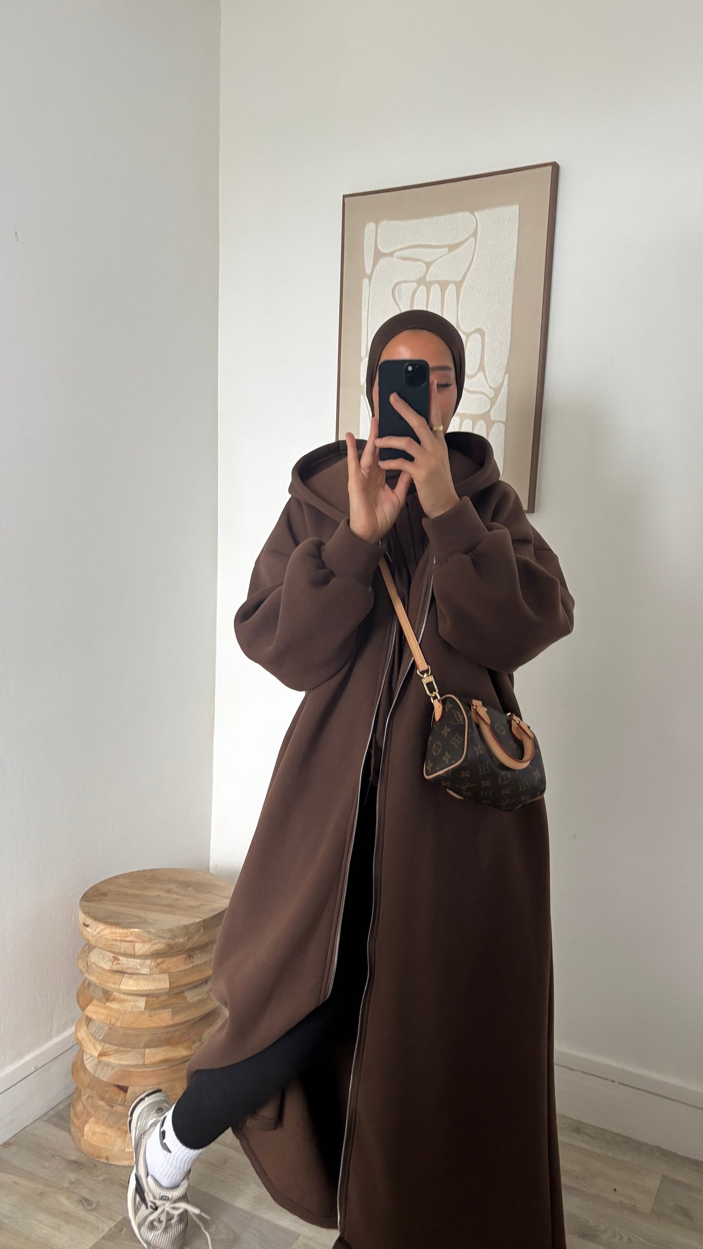 Long sweat à fermeture