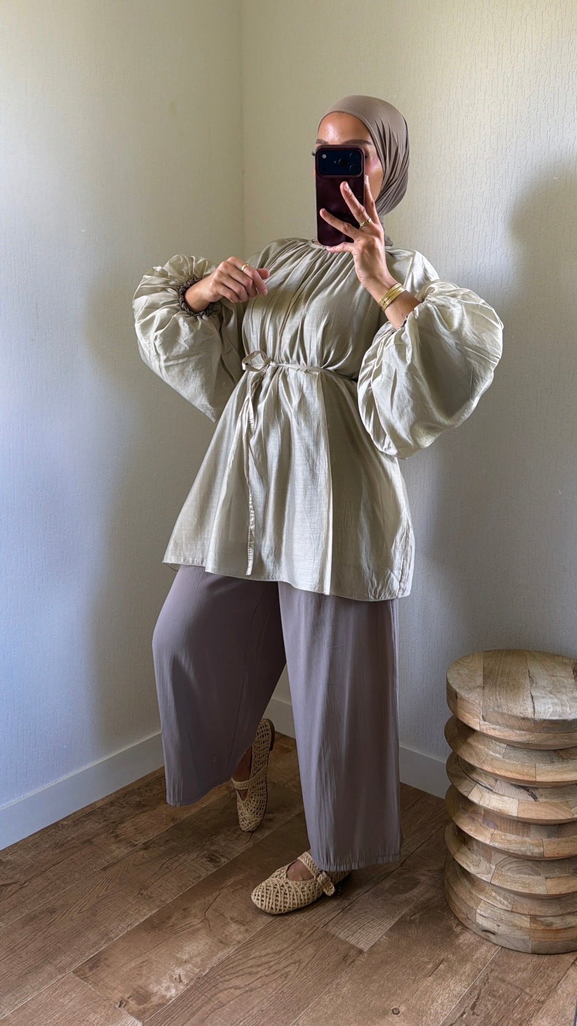 Blouse manches bouffantes