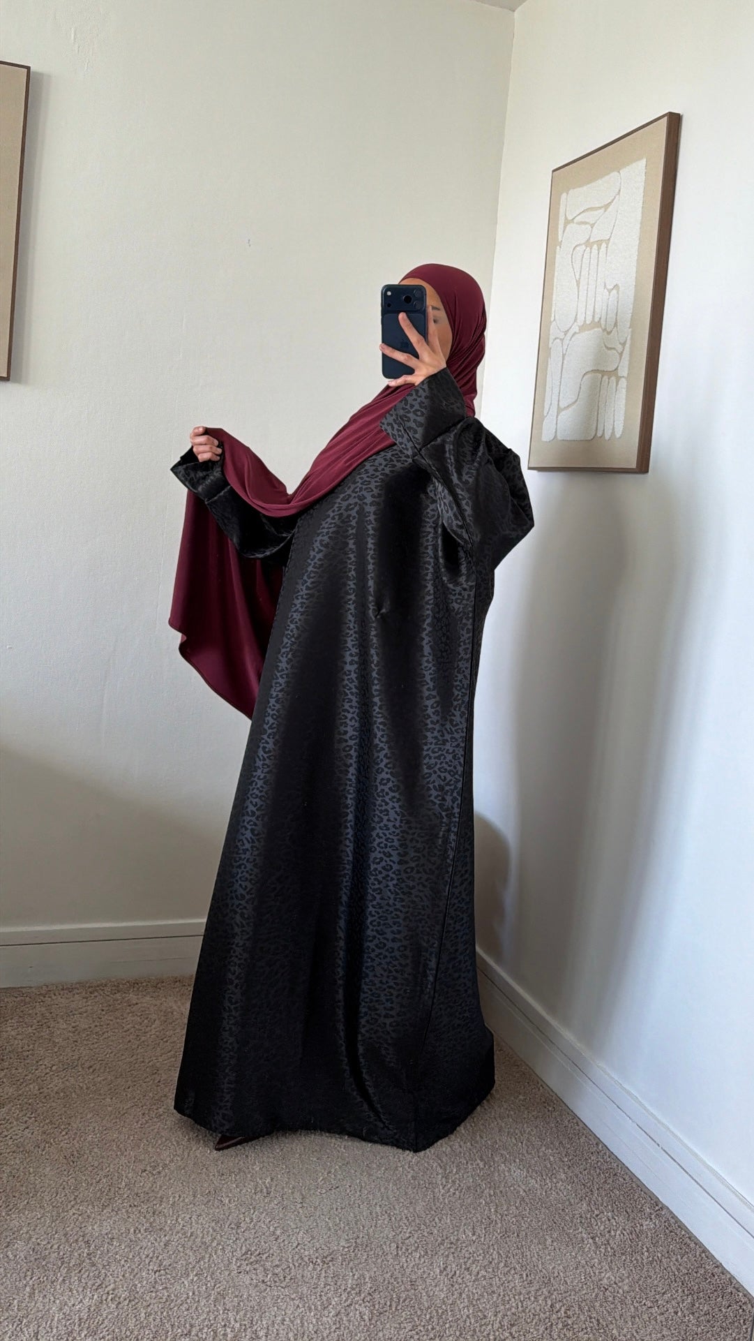Robe léopard ajustable