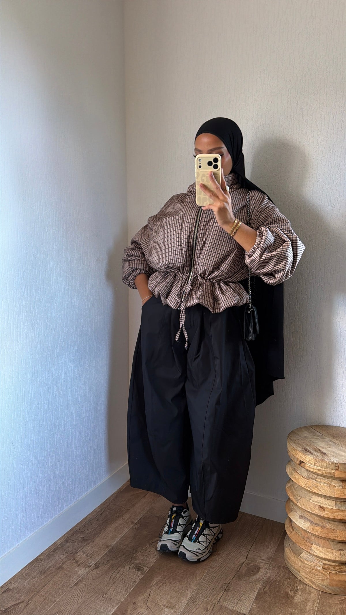 Bomber ajustable détails poches