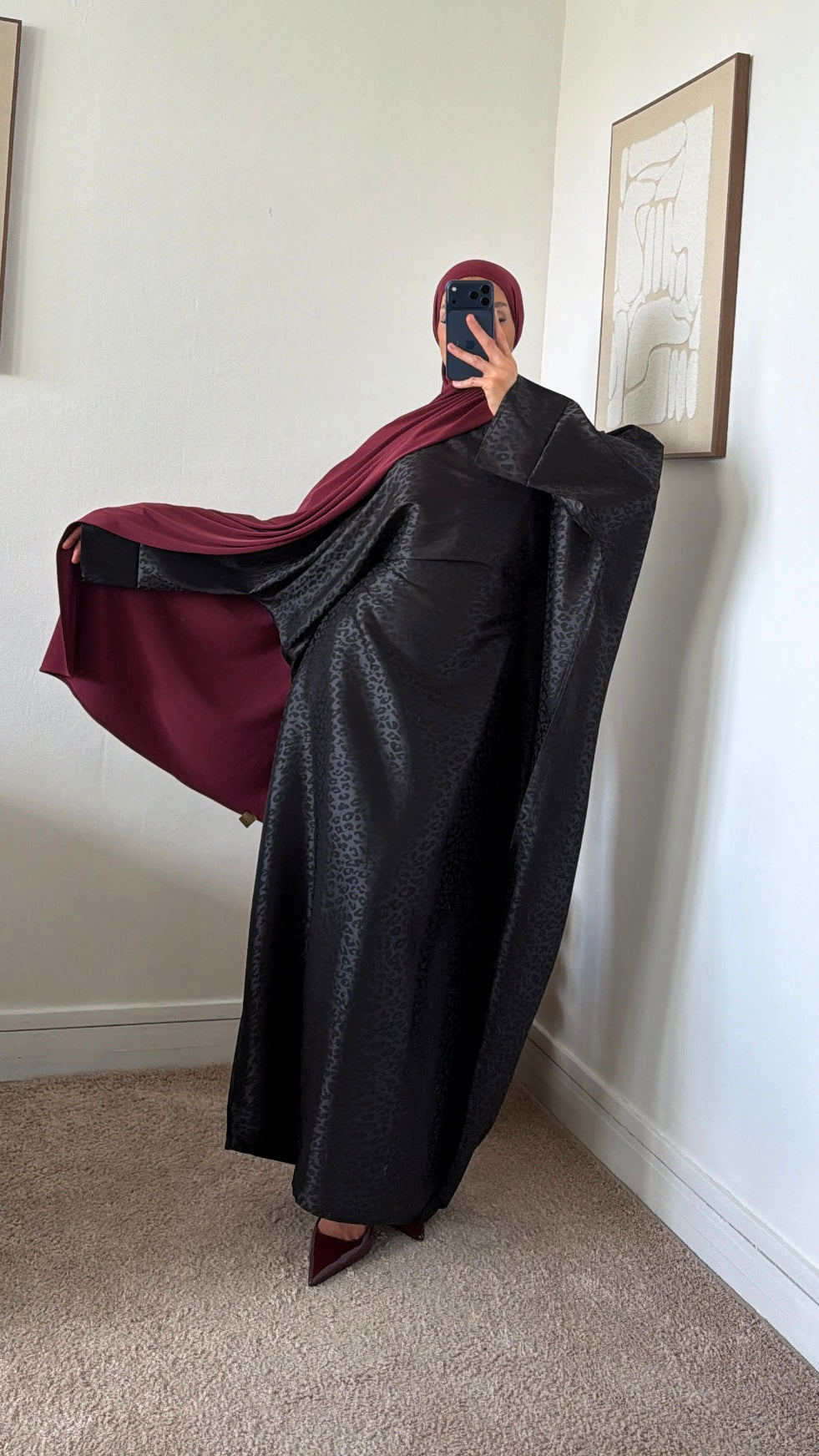 Robe léopard ajustable