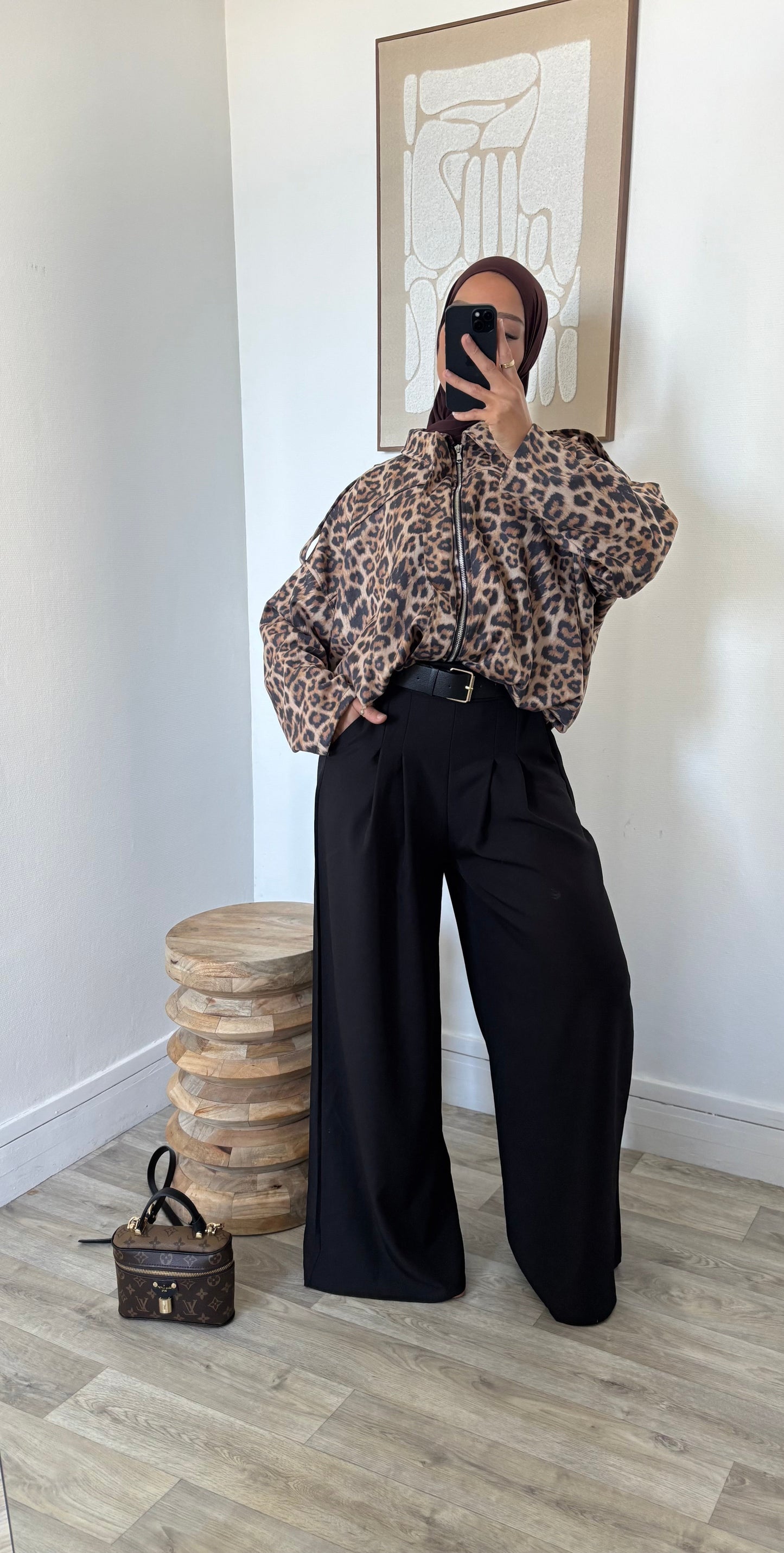 bombers imprimé léopard