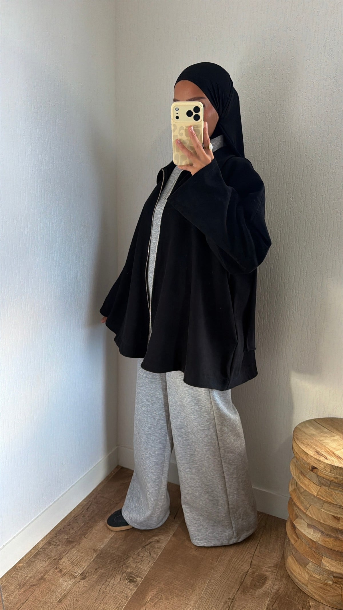Veste à zip évasé