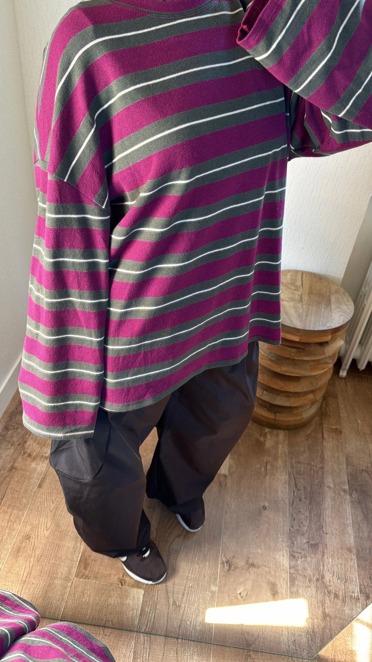 T-shirt manches longues rayée