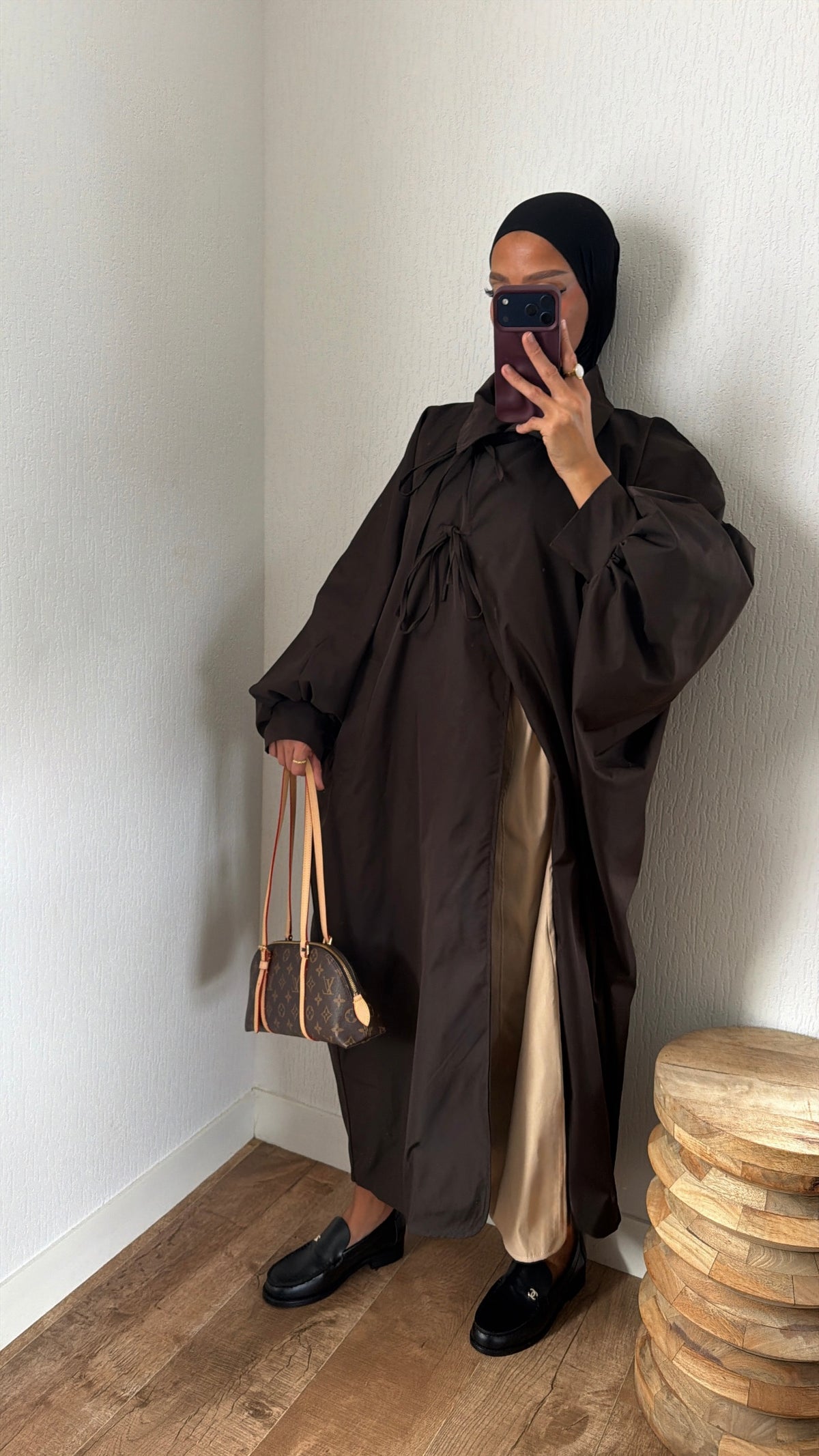 Manteau oversize asymétrique