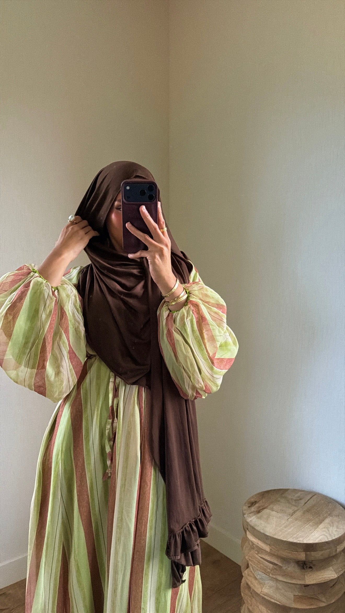 Robe doublée tricolore