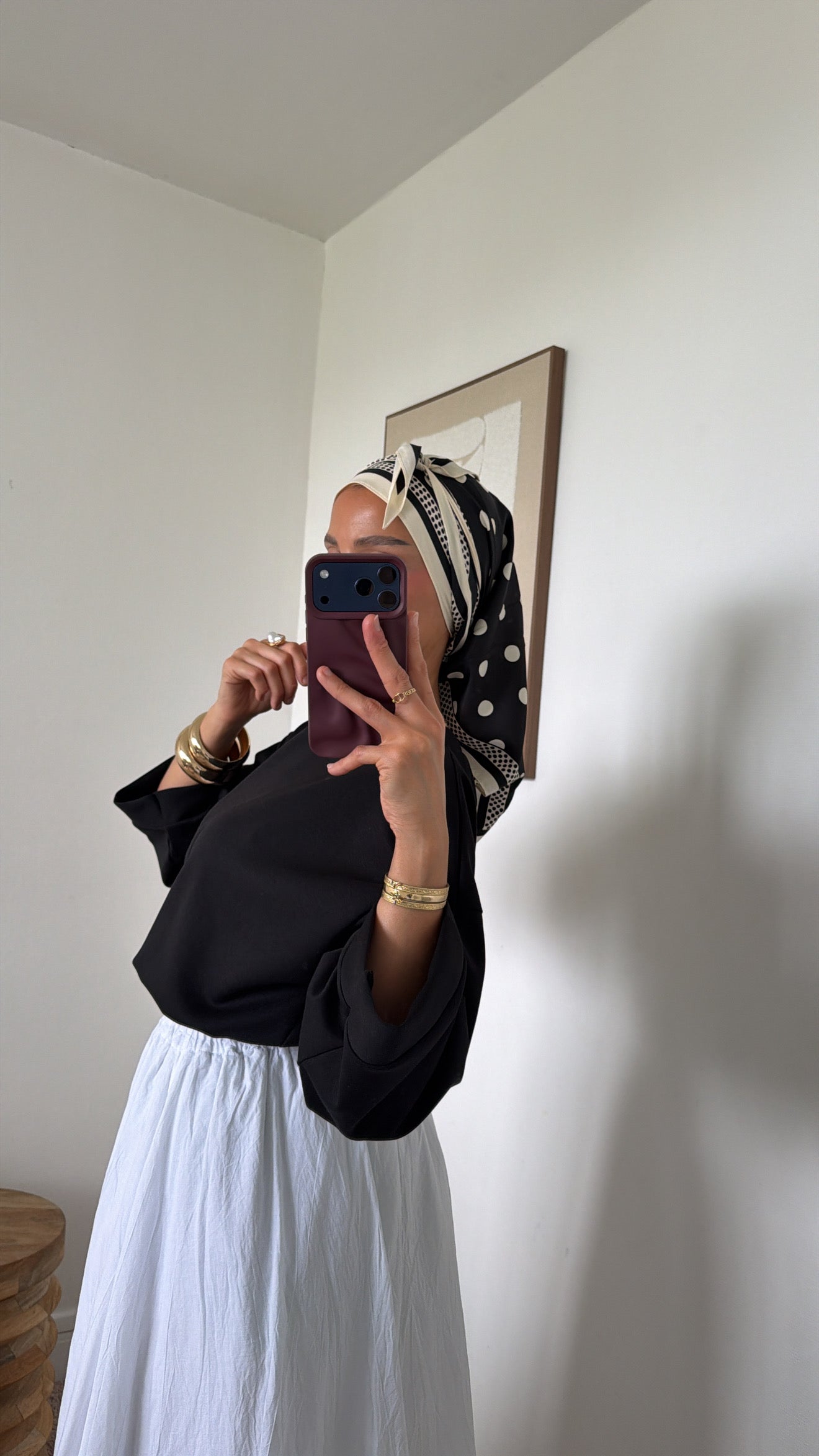 Foulard à pois