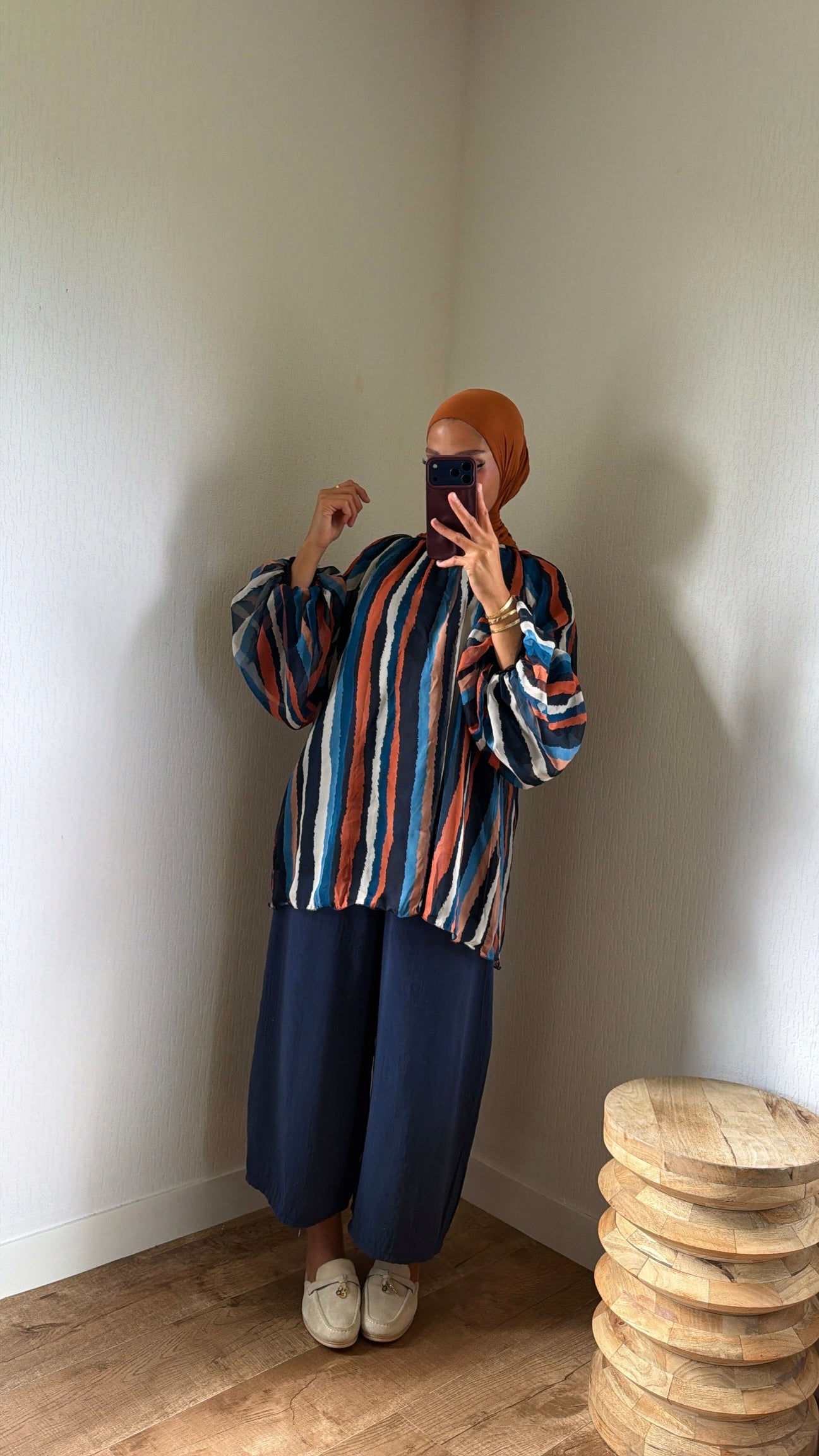 Blouse tricolore