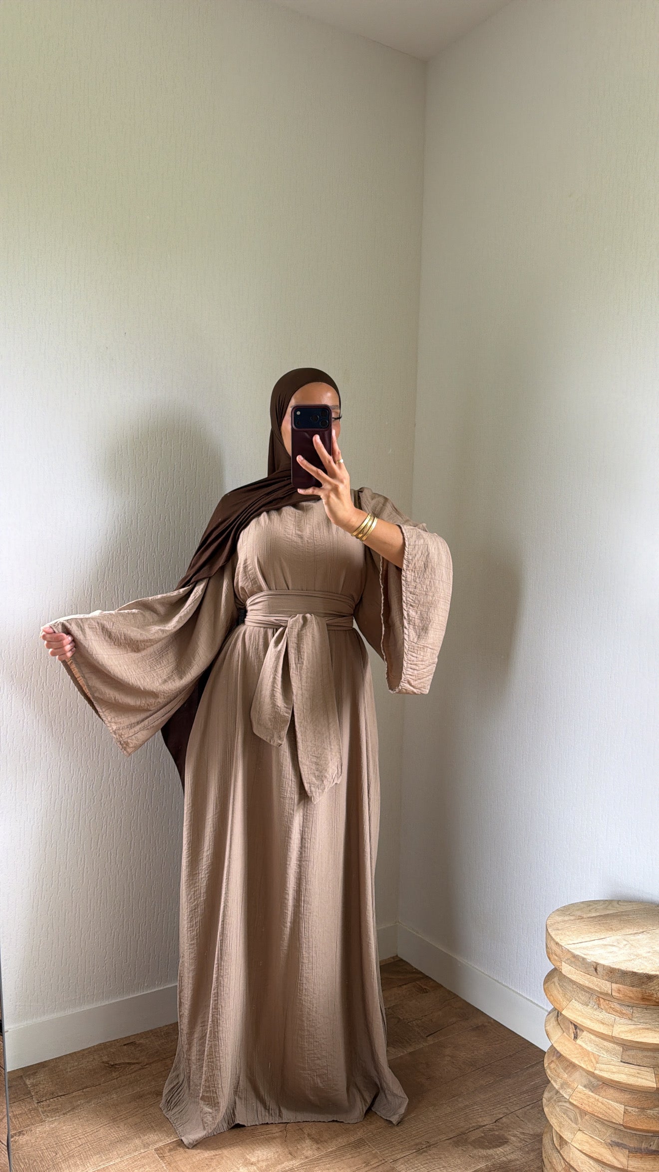 Robe simply ample ceinture