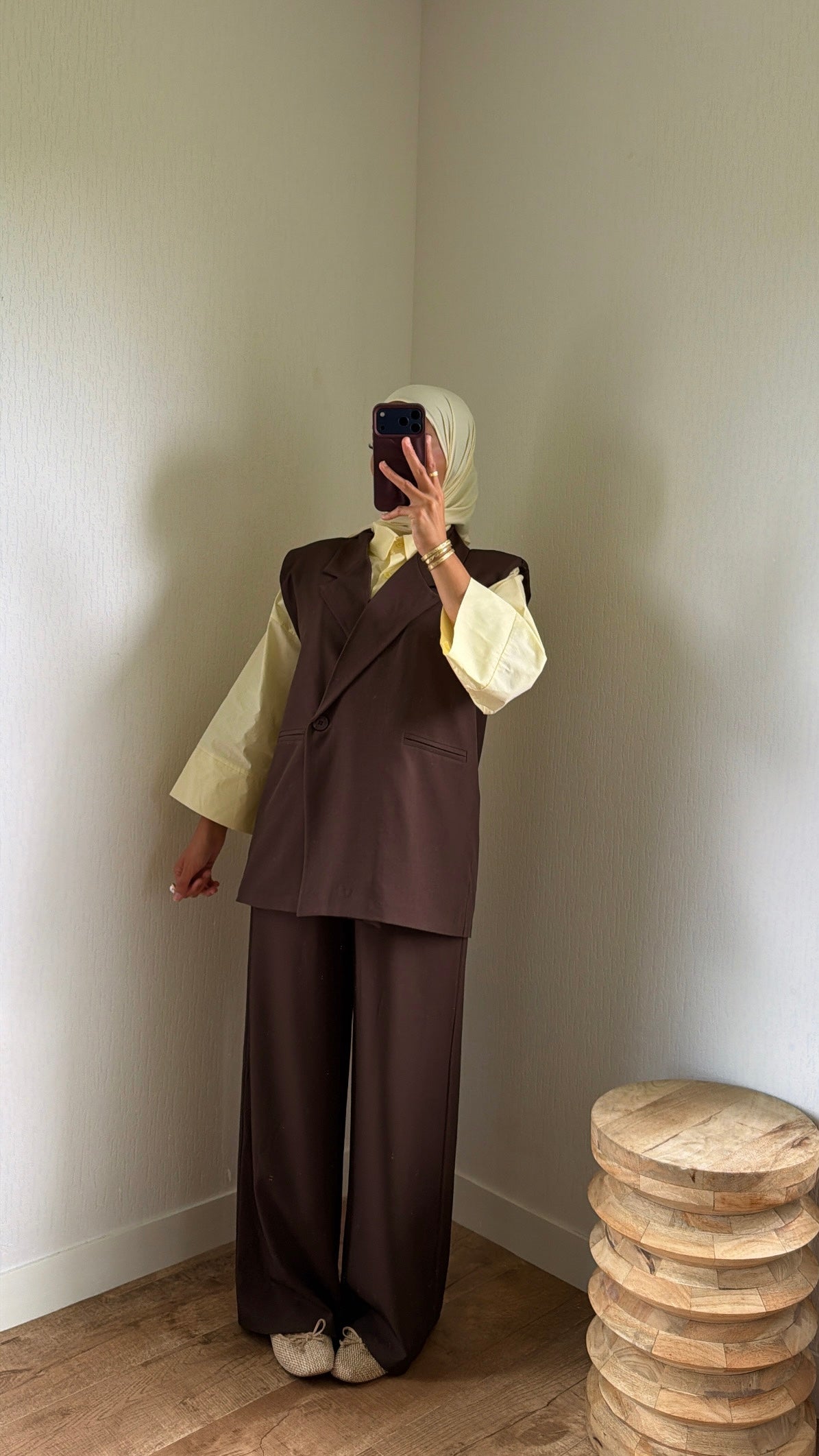 Ensemble tailleur sans manches