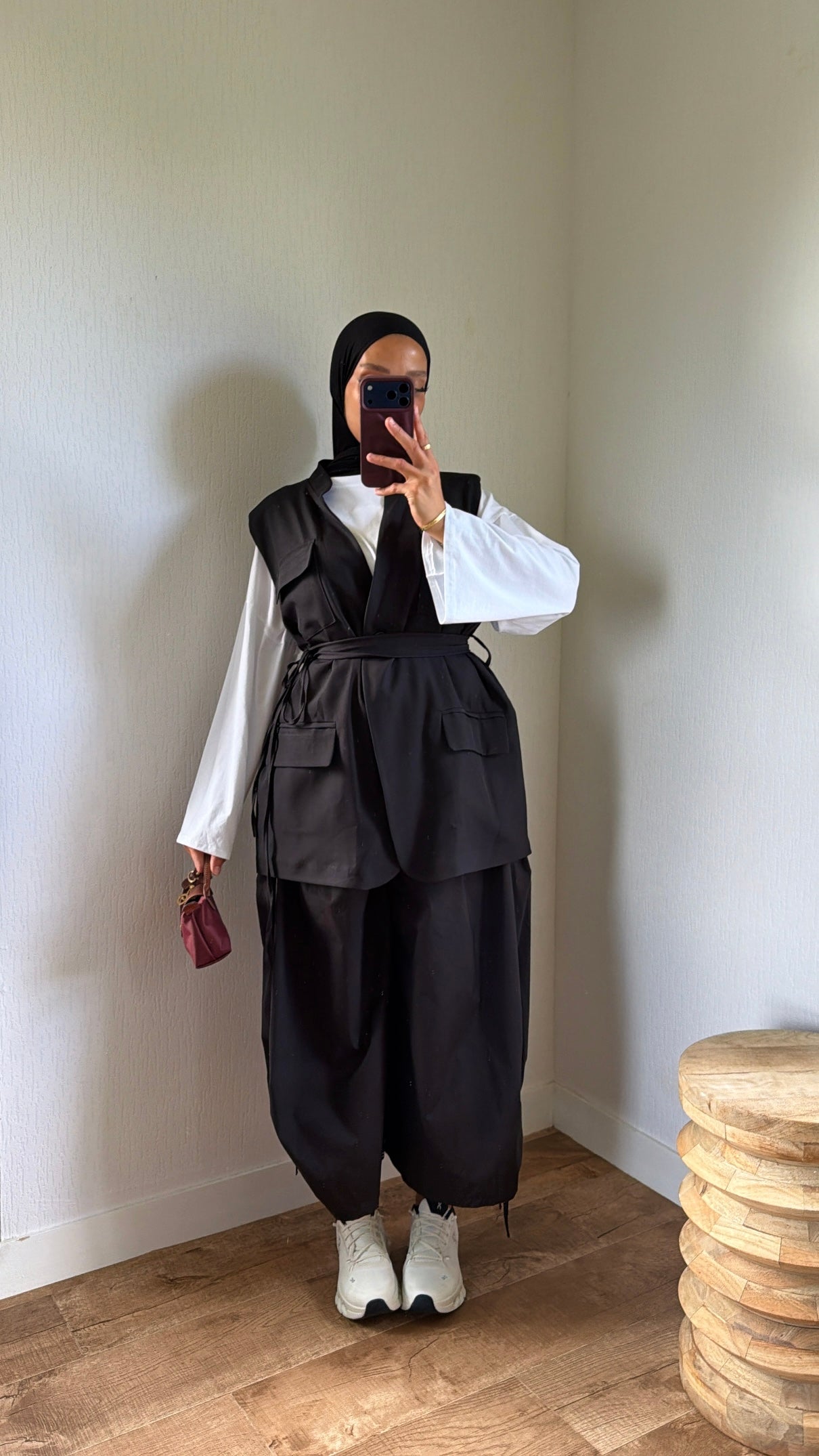 Blazer sans manches ajustable