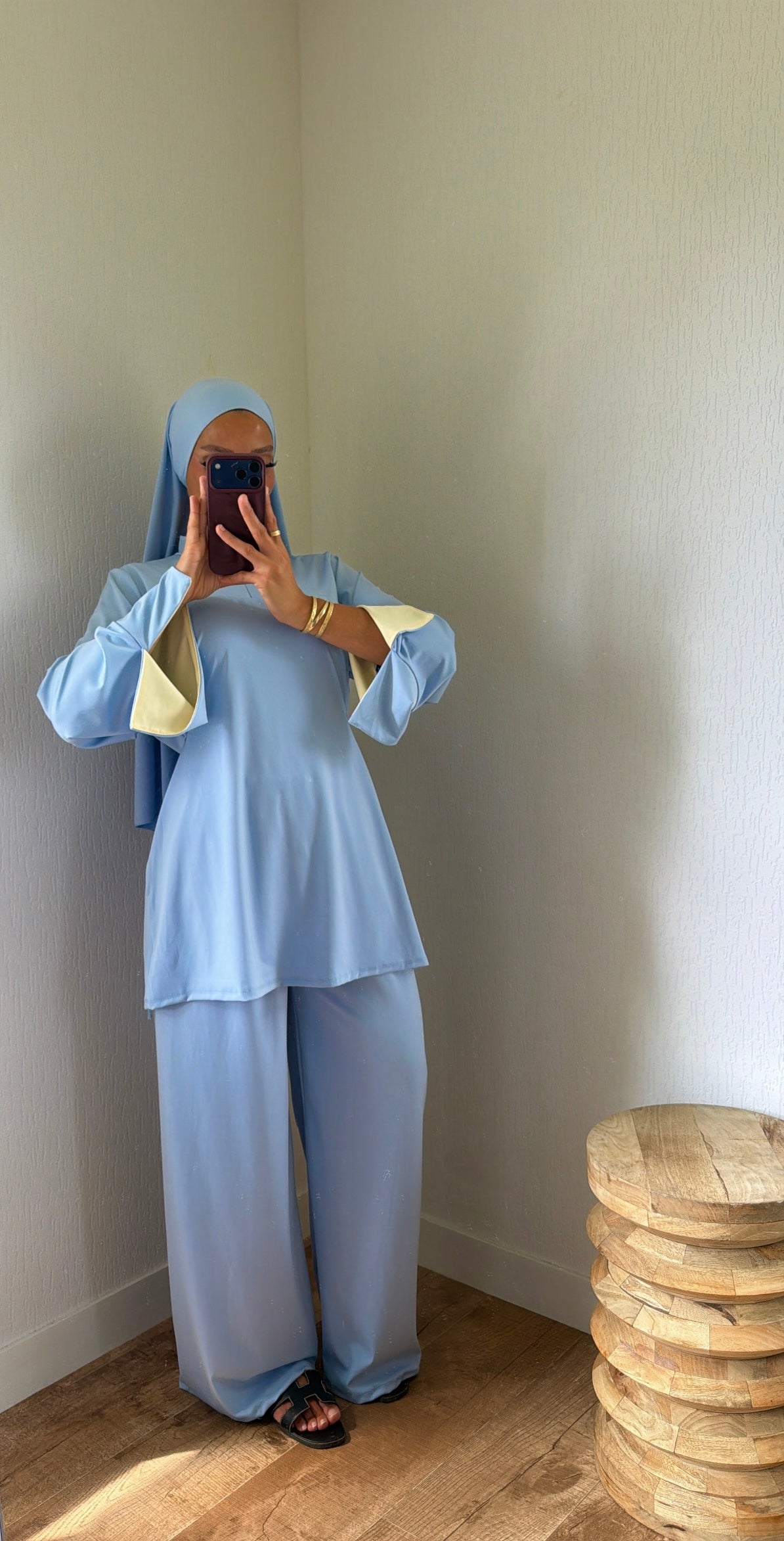Burkini ajustable sur les côté [ où au dos ]