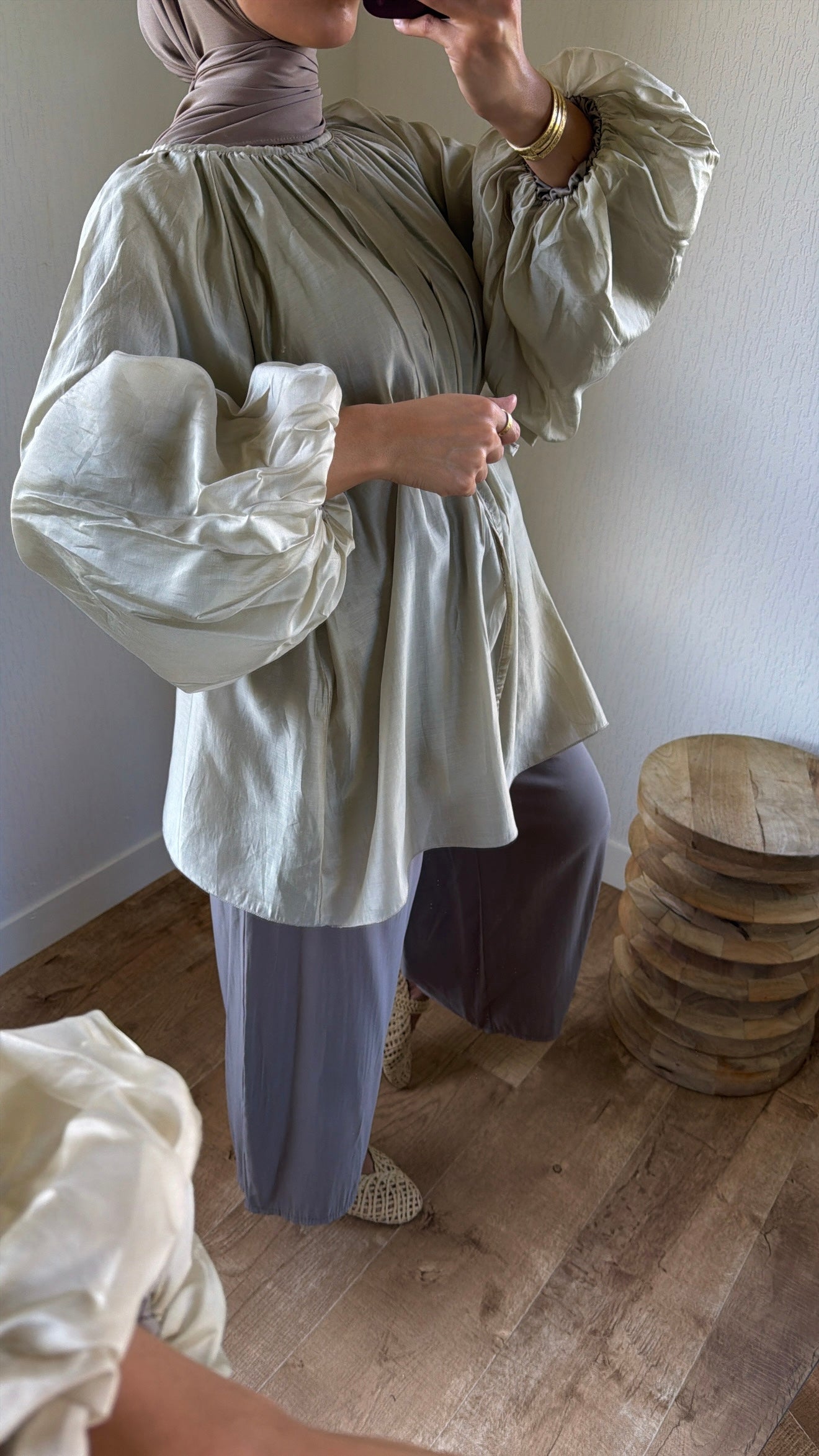 Blouse manches bouffantes