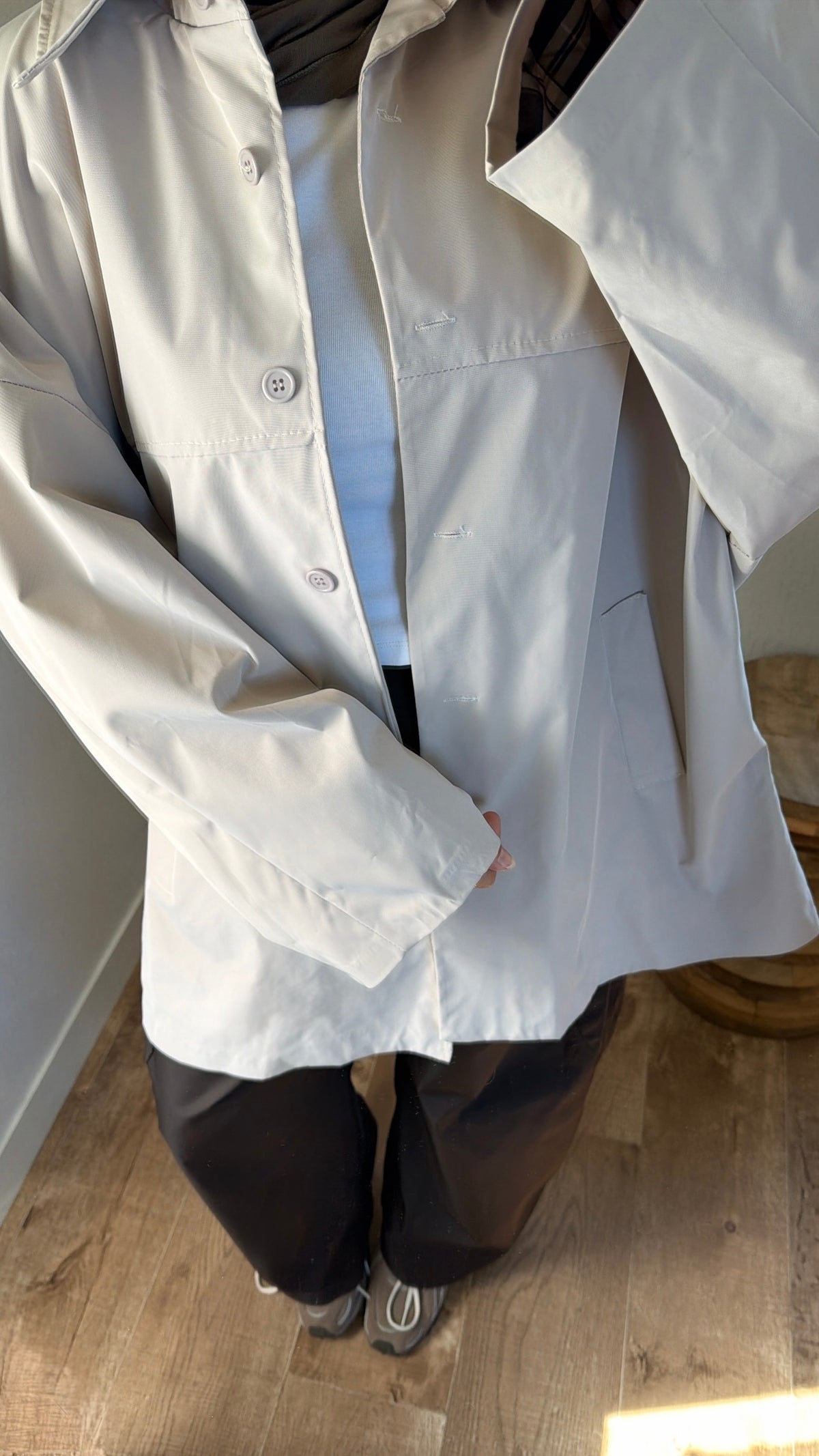 Parka manches retroussable