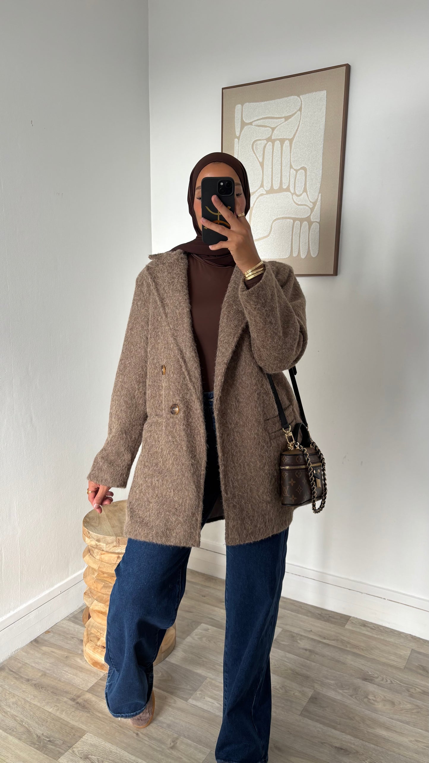 Blazer en laine bouillie