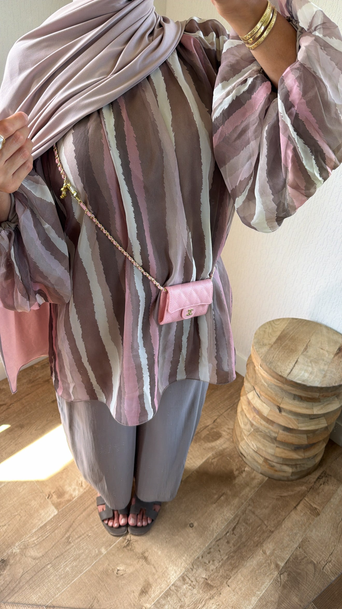 Blouse tricolore