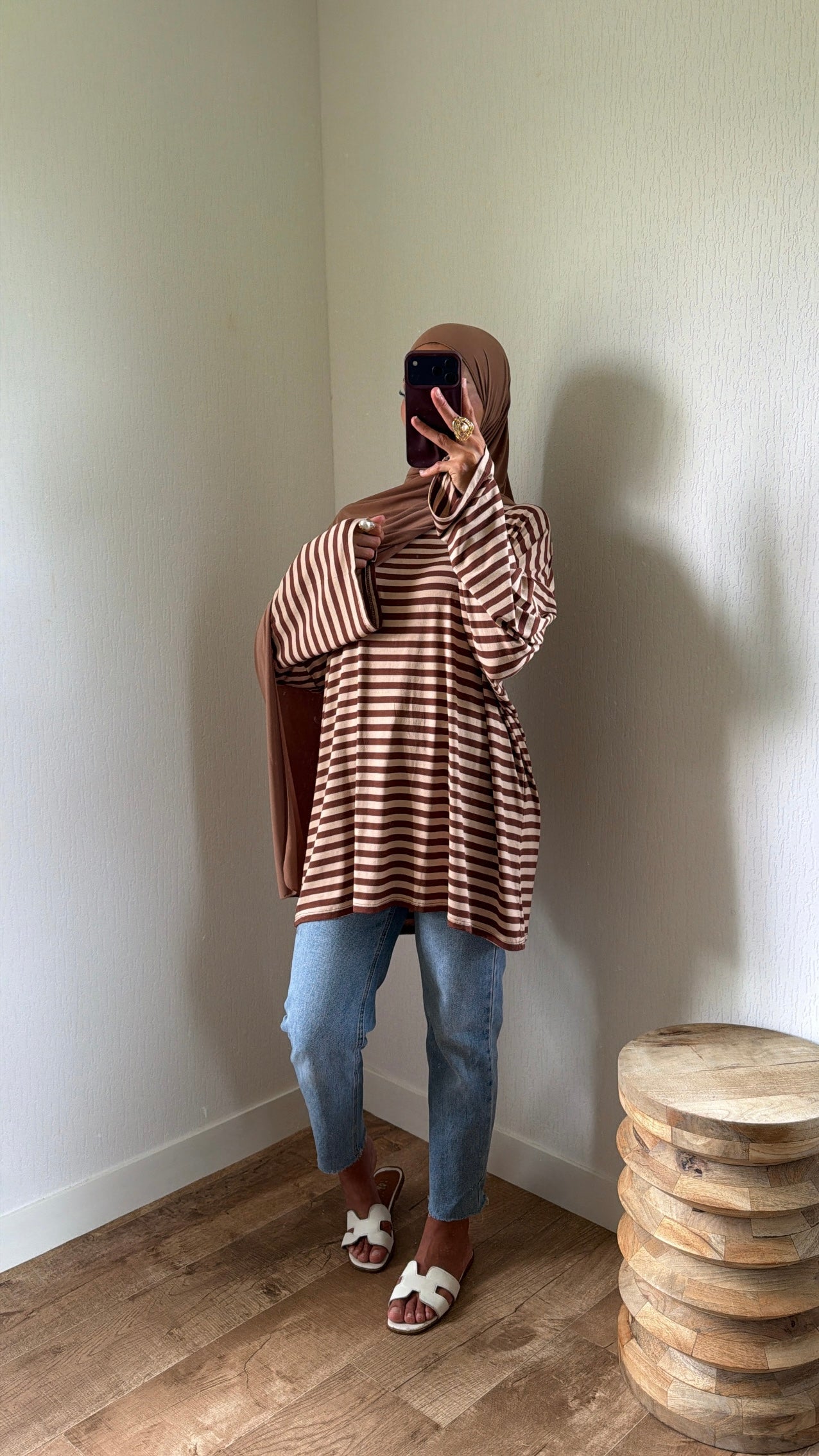 Tshirt long rayée